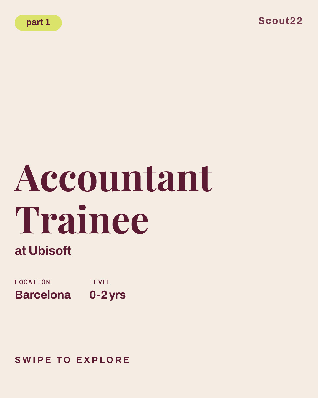 Accountant Trainee at Ubisoft