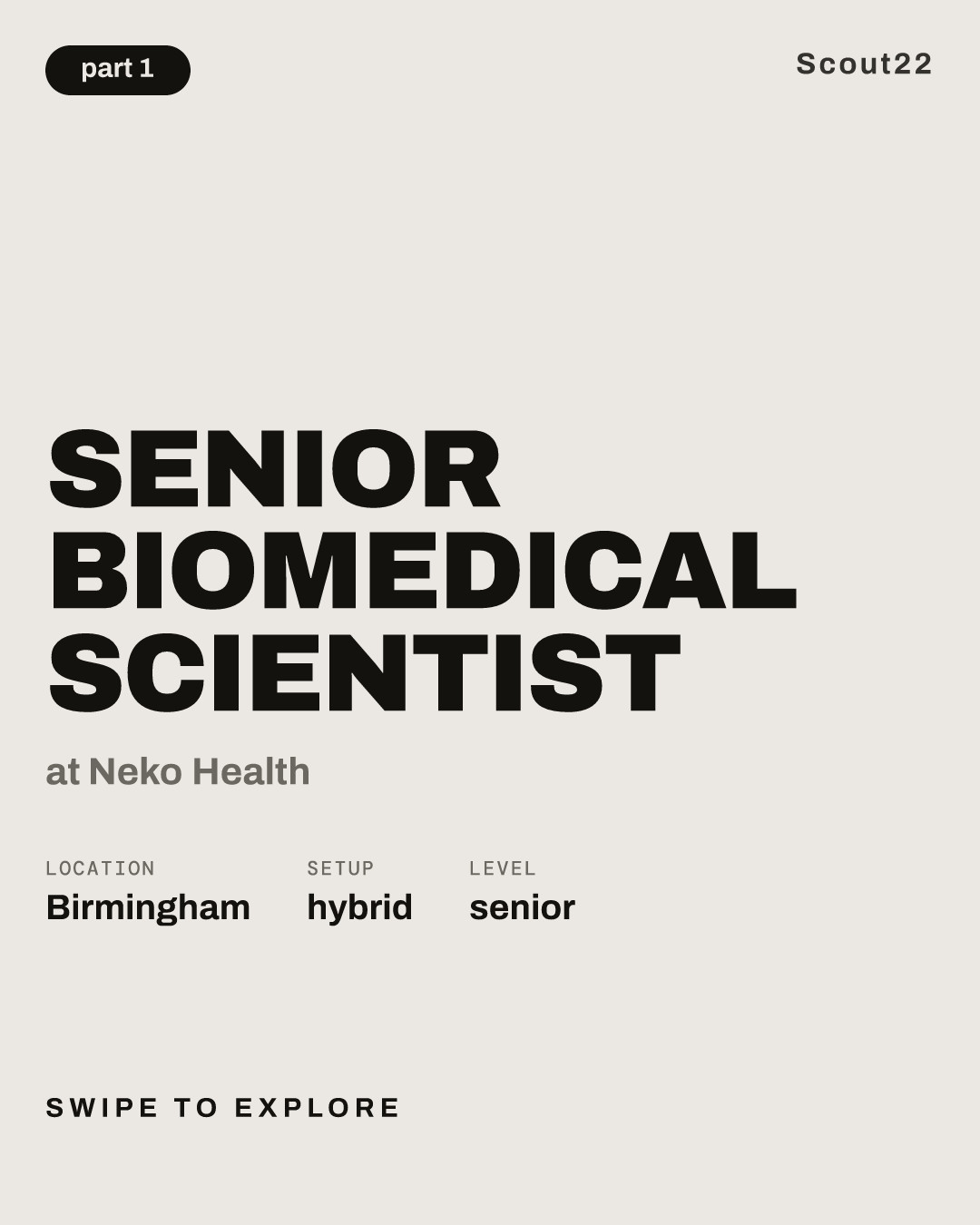 Senior Biomedical Scientist at Neko Health