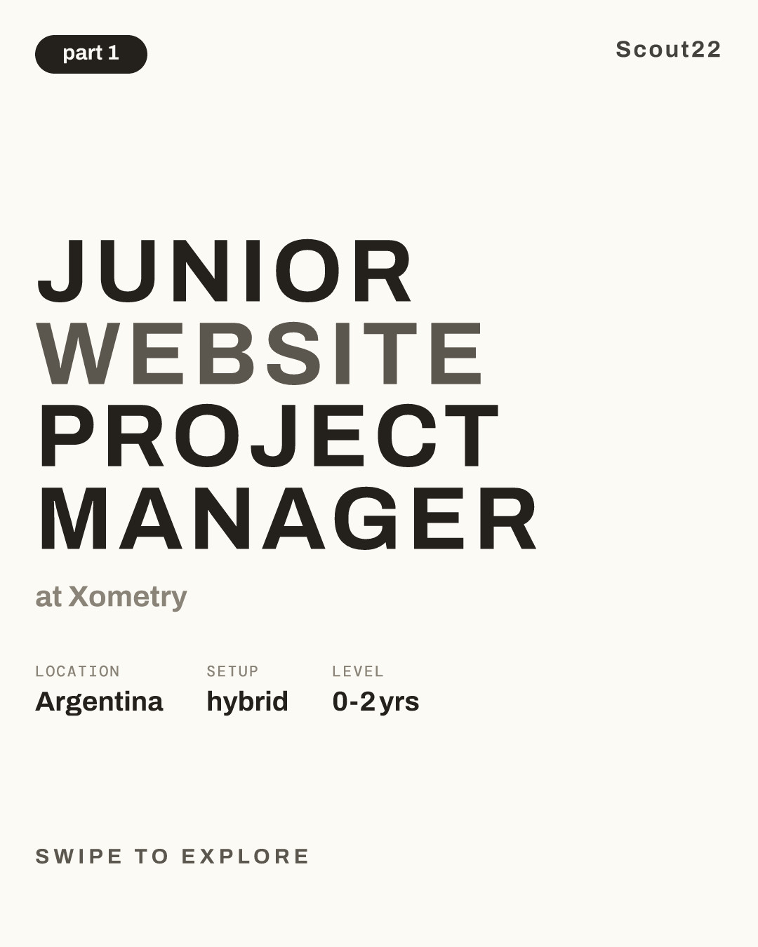 Junior Website Project Manager at Xometry