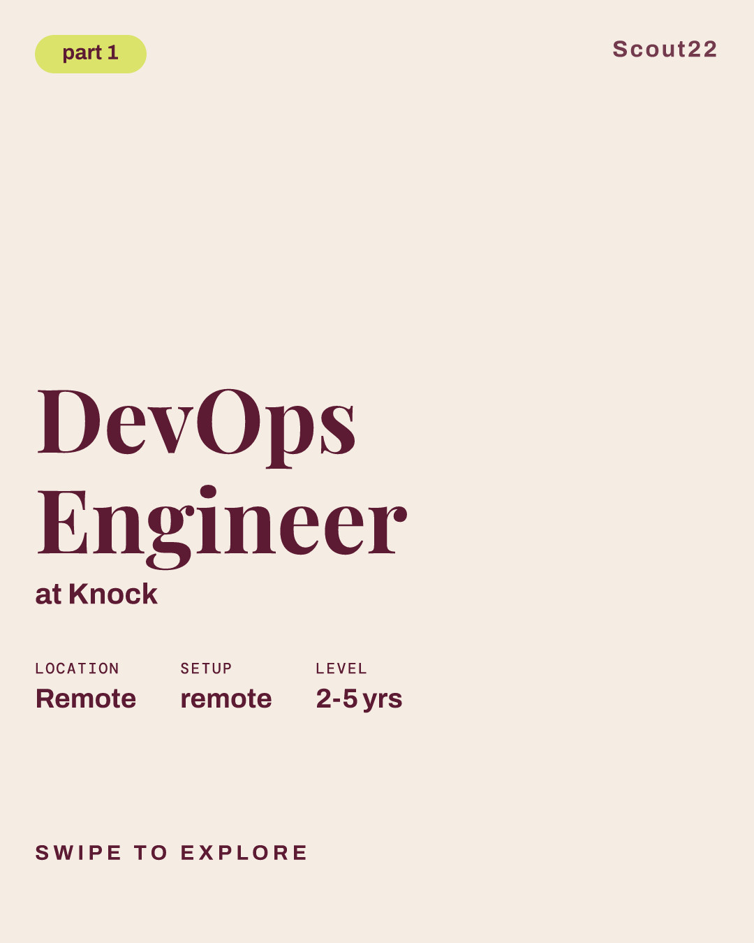DevOps Engineer at Knock