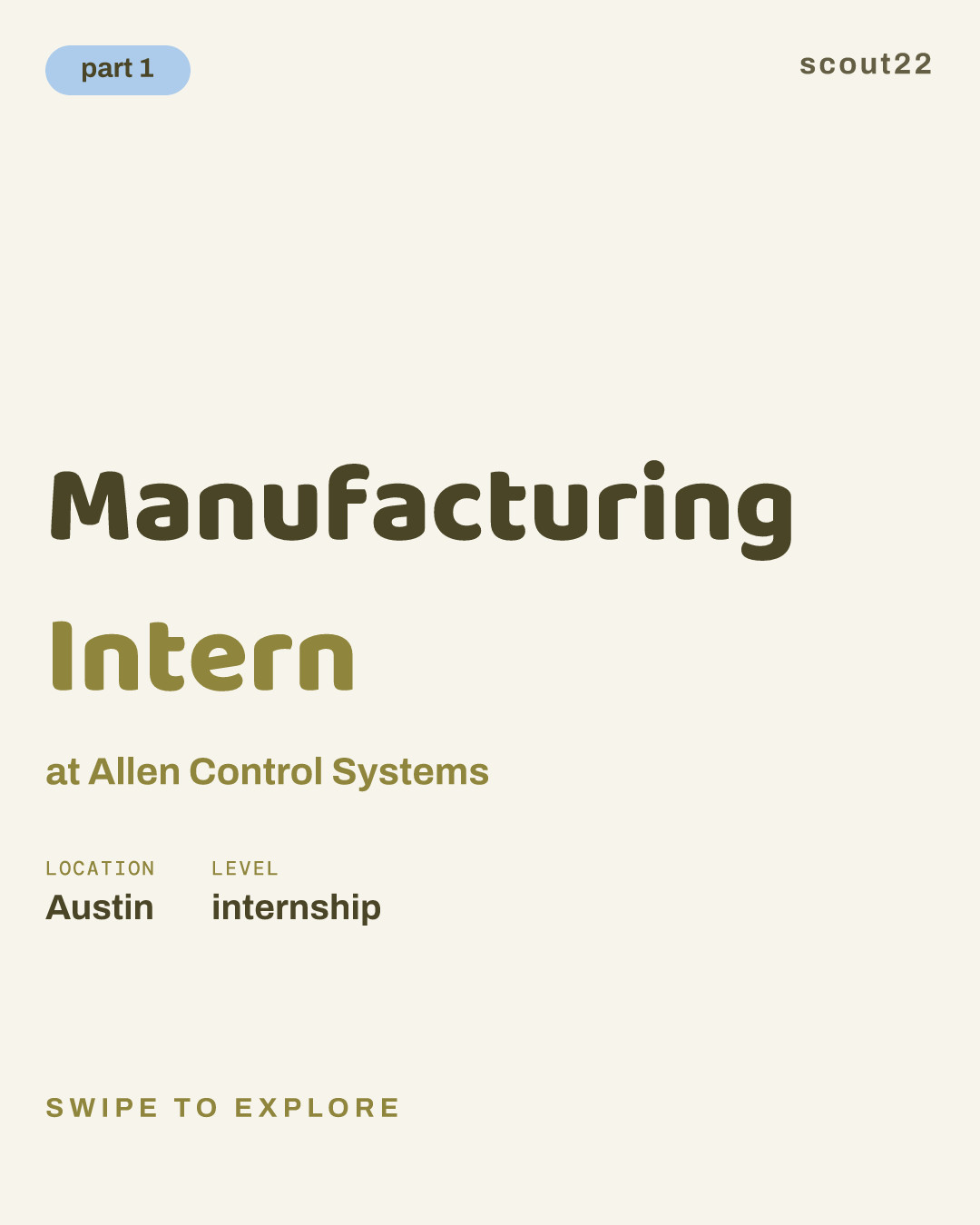 Manufacturing Intern at Allen Control Systems