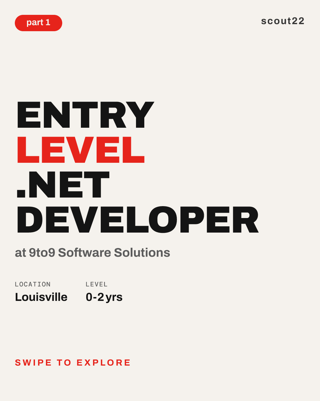 Entry Level .Net Developer at 9to9 Software Solutions