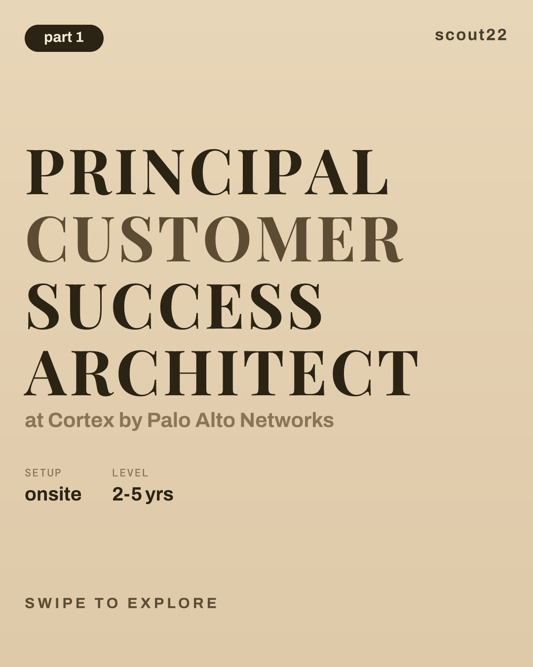 Principal Customer Success Architect at Cortex by Palo Alto Networks