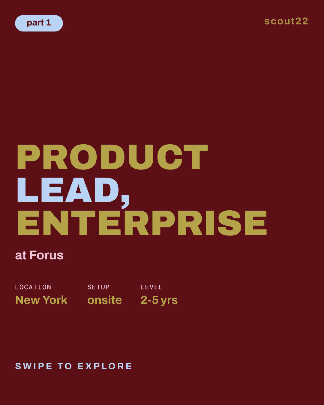 Product Lead, Enterprise at Forus