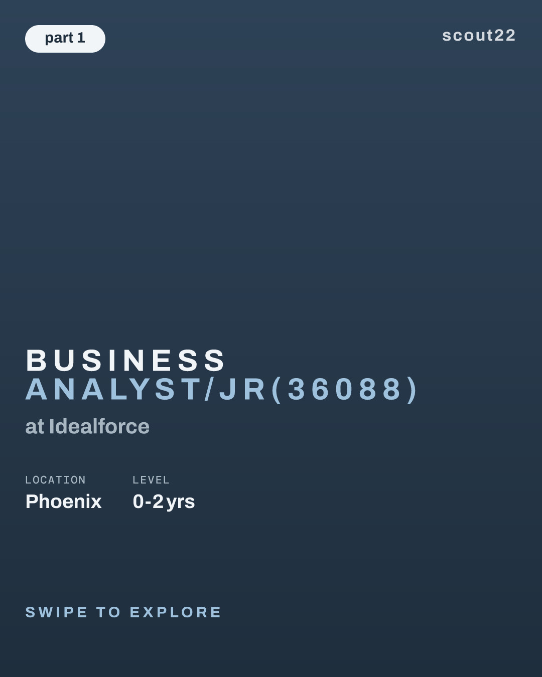 Business Analyst/Jr(36088) at Idealforce