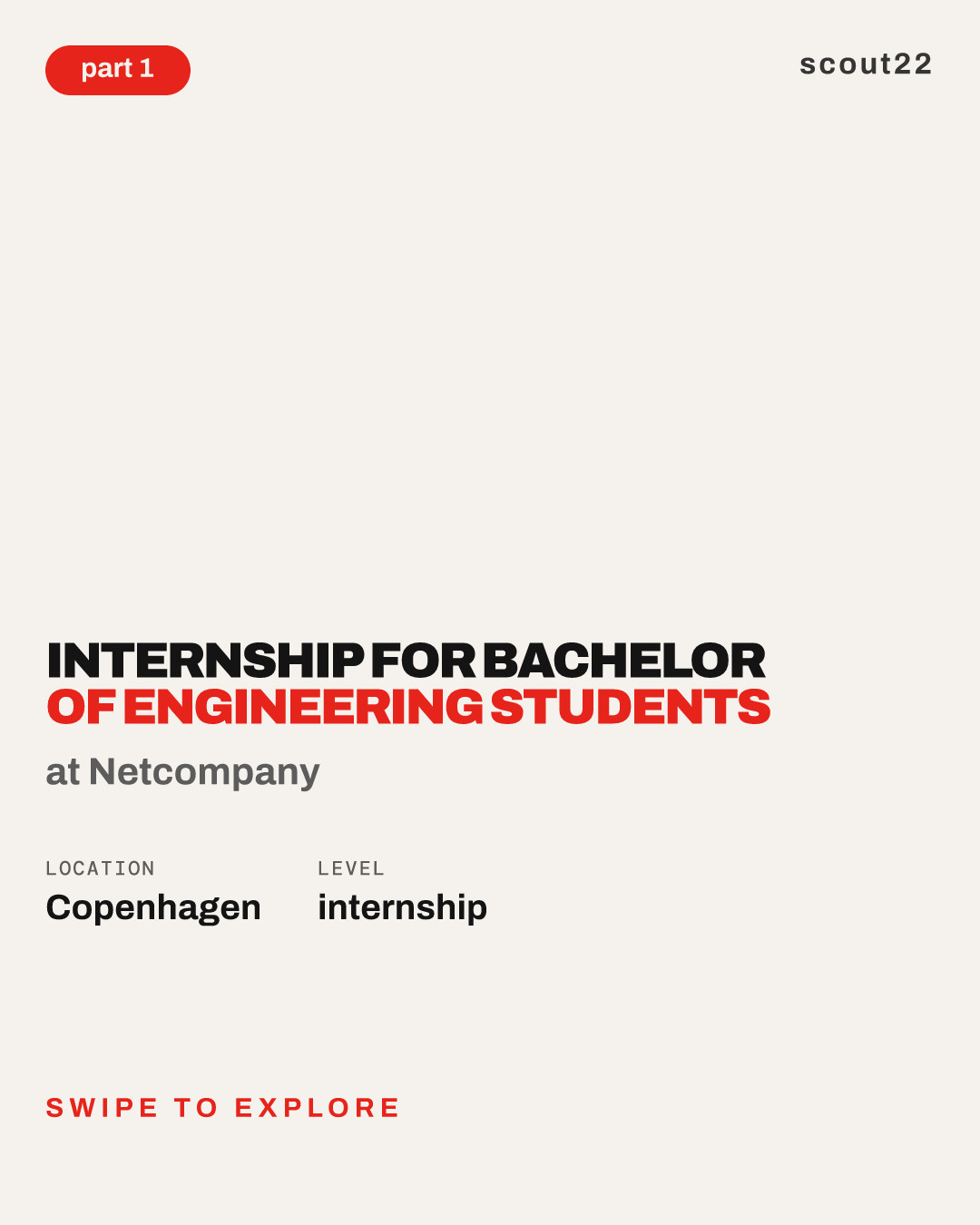 Internship for Bachelor of Engineering students at Netcompany