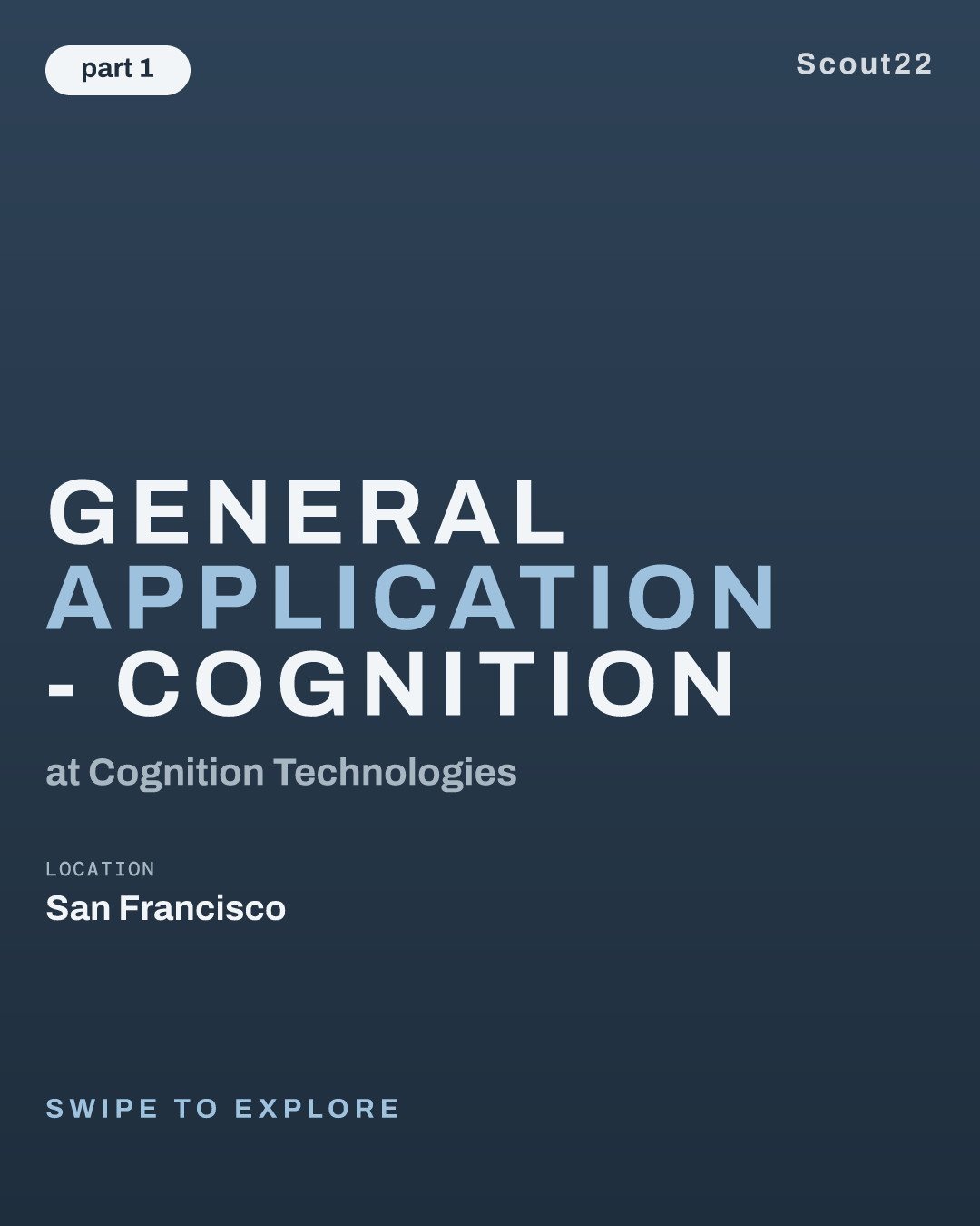 General Application - Cognition at Cognition Technologies