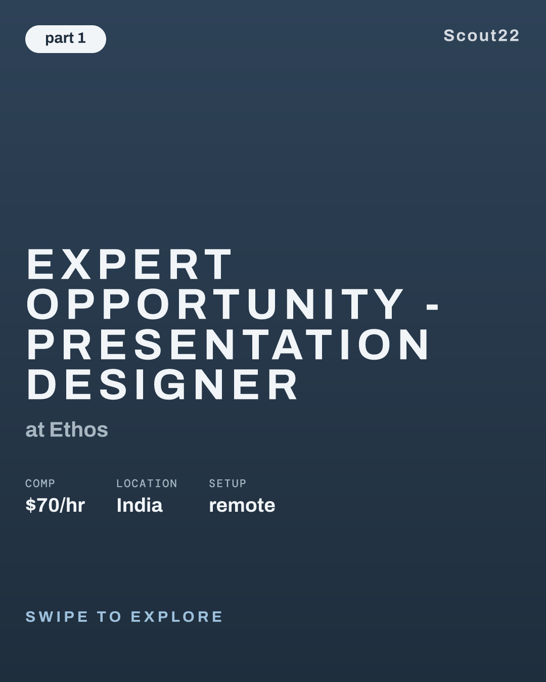 Expert Opportunity - Presentation Designer ($70/hr, up to $1,400/week) at Ethos
