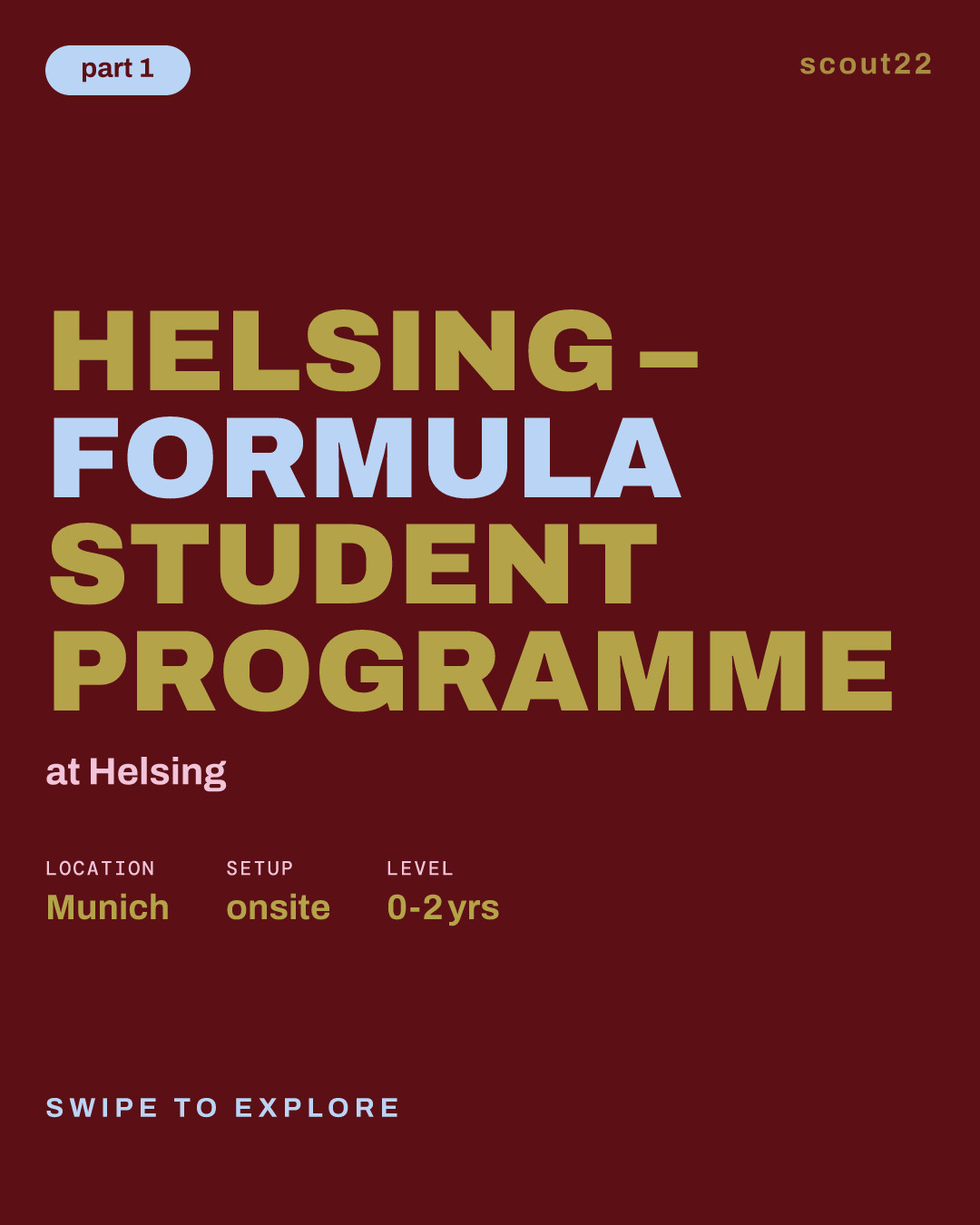 Helsing – Formula Student Programme at Helsing