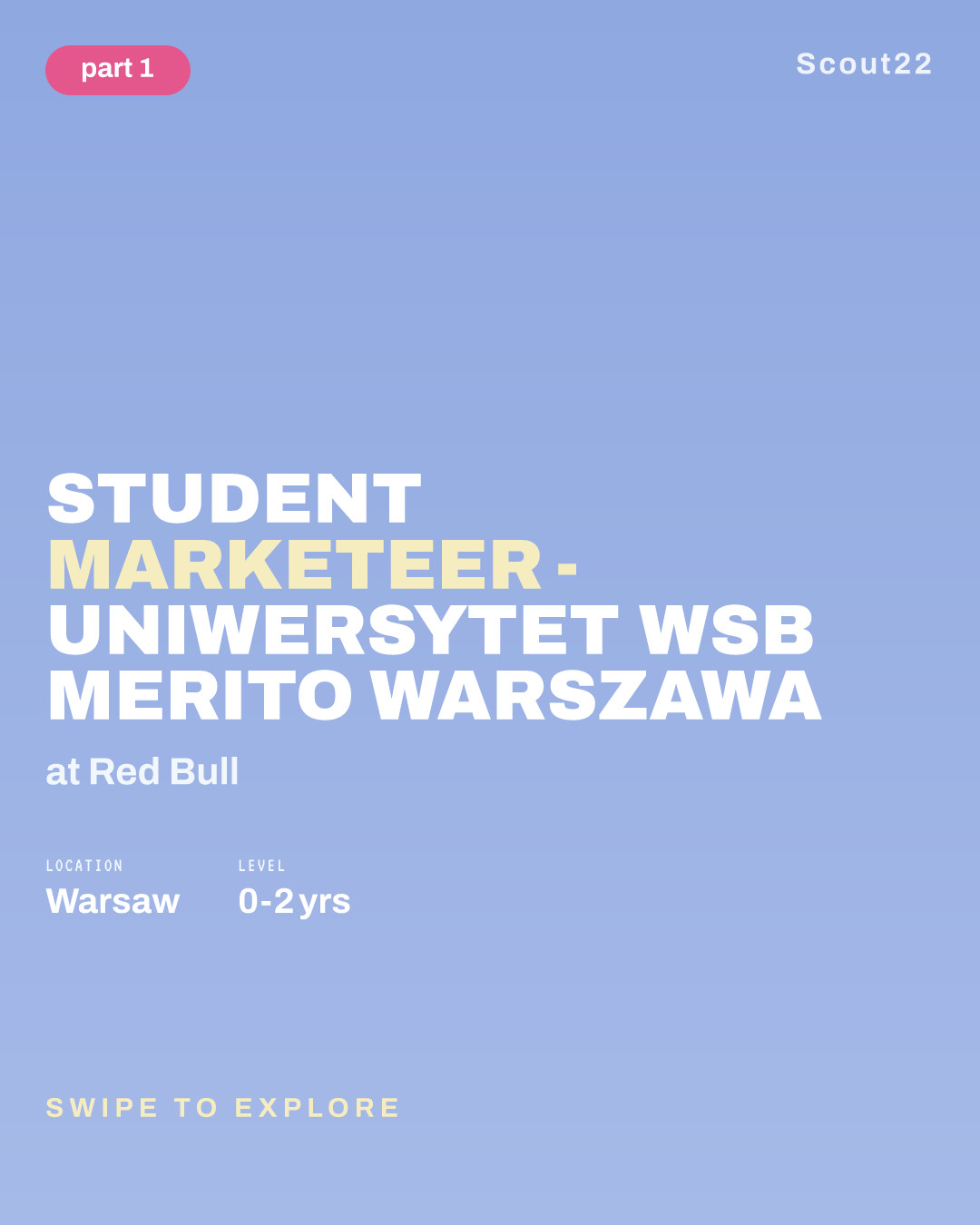 Student Marketeer - Uniwersytet WSB Merito Warszawa at Red Bull
