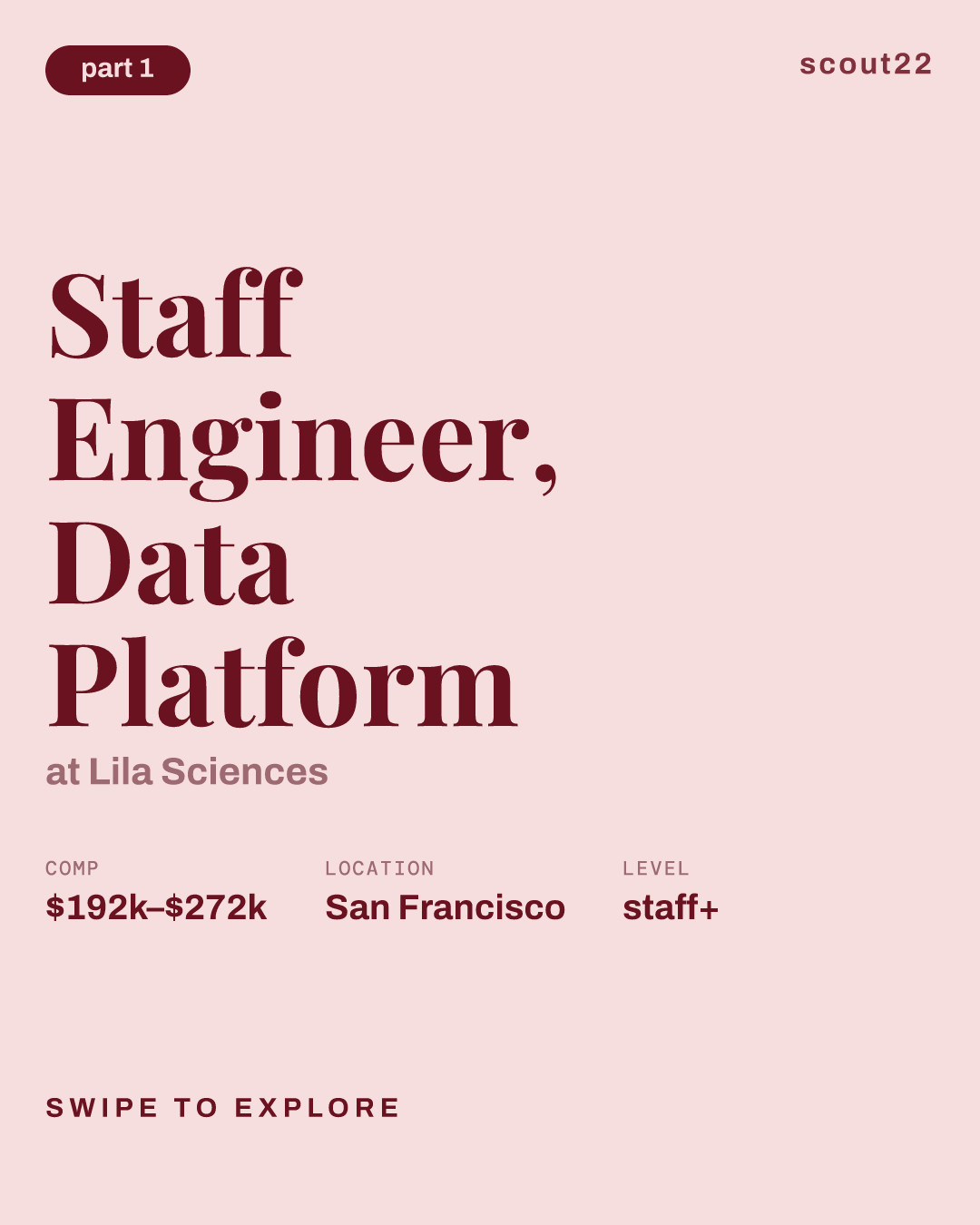 Staff Engineer, Data Platform at Lila Sciences