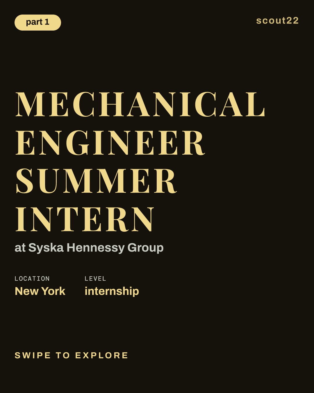 Mechanical Engineer Summer Intern at Syska Hennessy Group