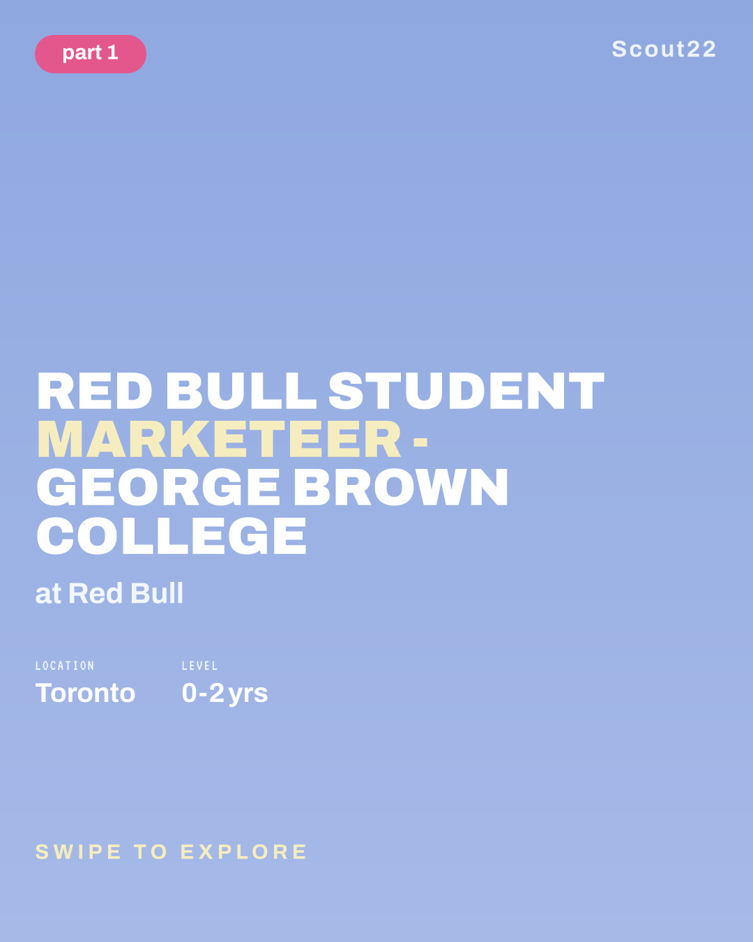 Red Bull Student Marketeer - George Brown College at Red Bull
