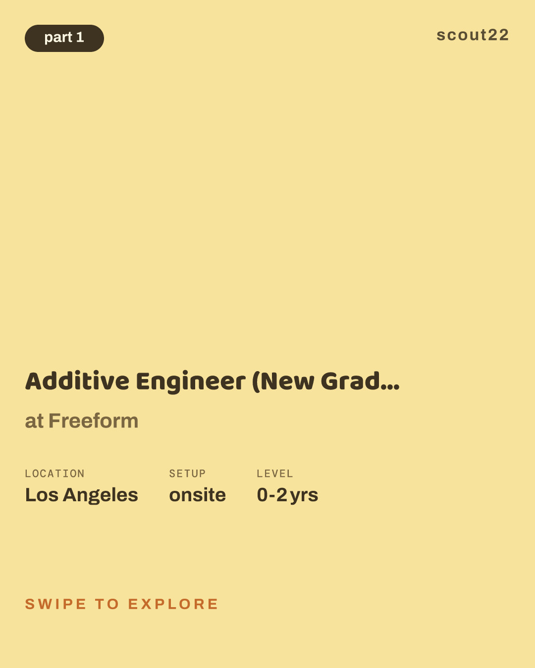 Additive Engineer (New Grad Summer 2027) at Freeform