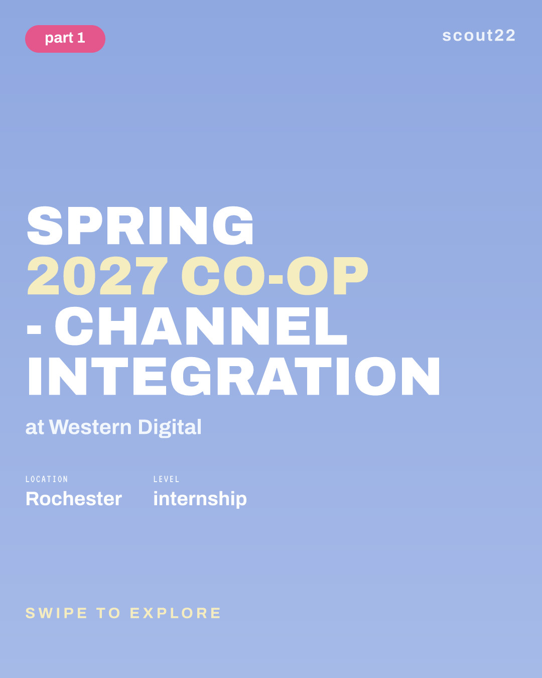 Spring 2027 Co-Op - Channel Integration at Western Digital