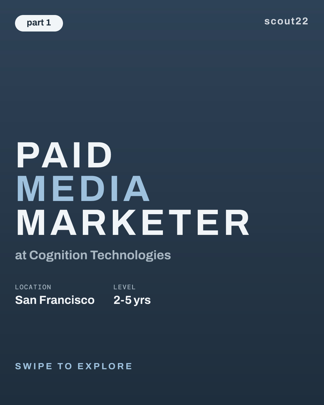 Paid Media Marketer at Cognition Technologies