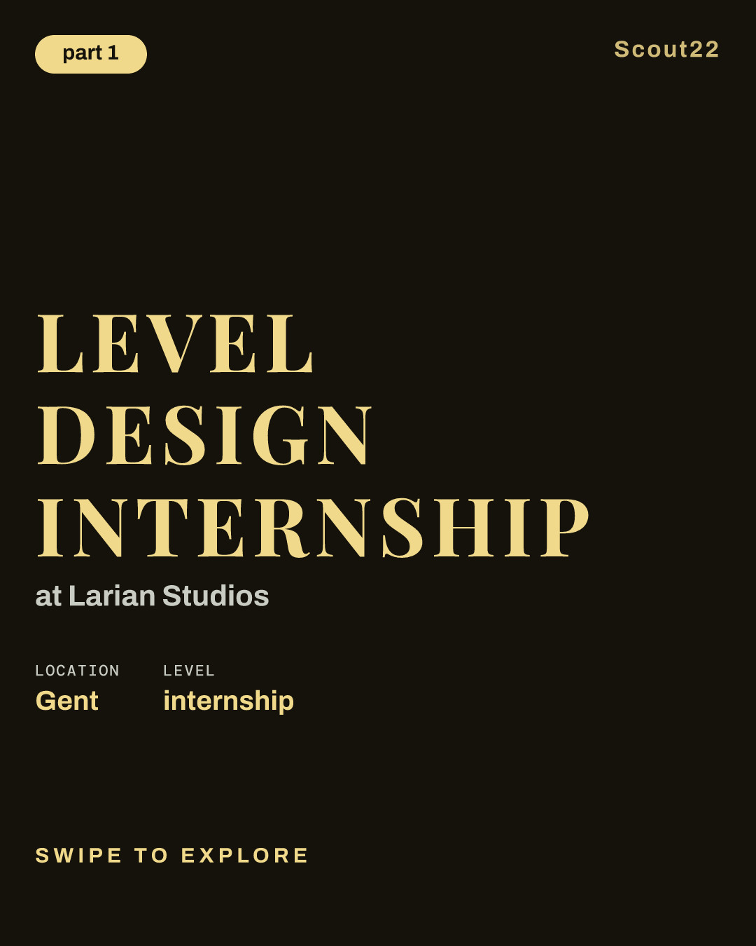 Level Design Internship at Larian Studios