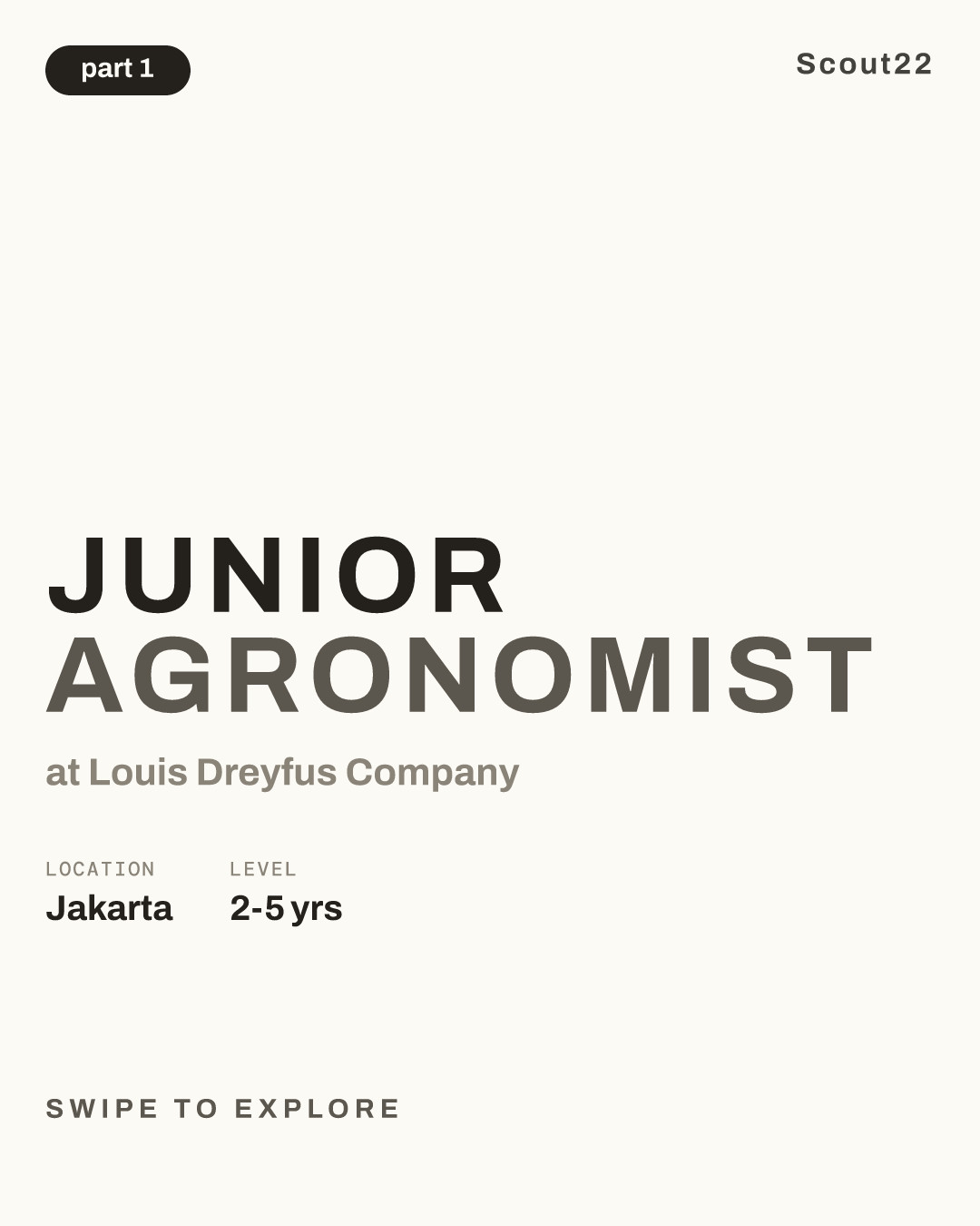 Junior Agronomist at Louis Dreyfus Company