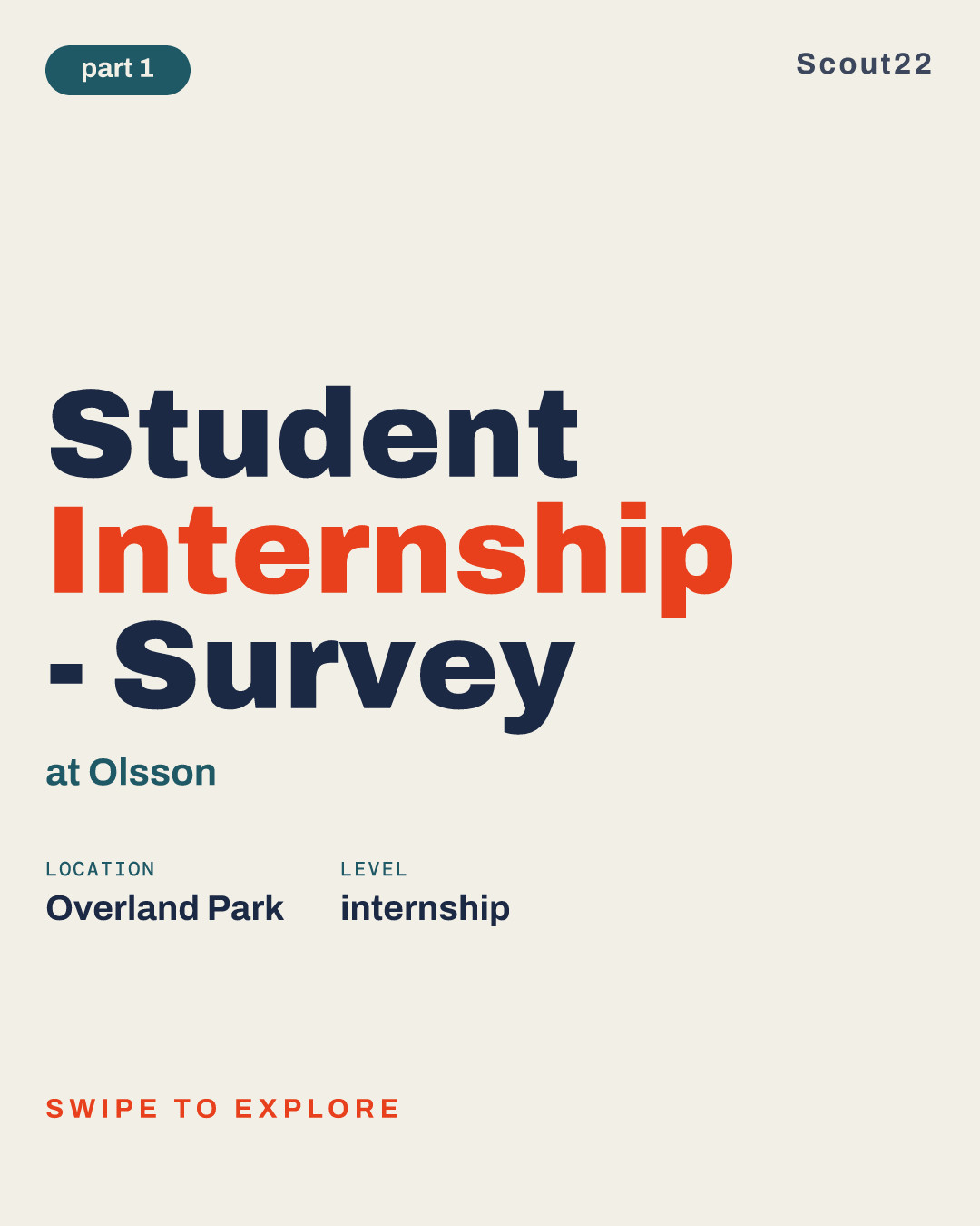 Student Internship - Survey at Olsson