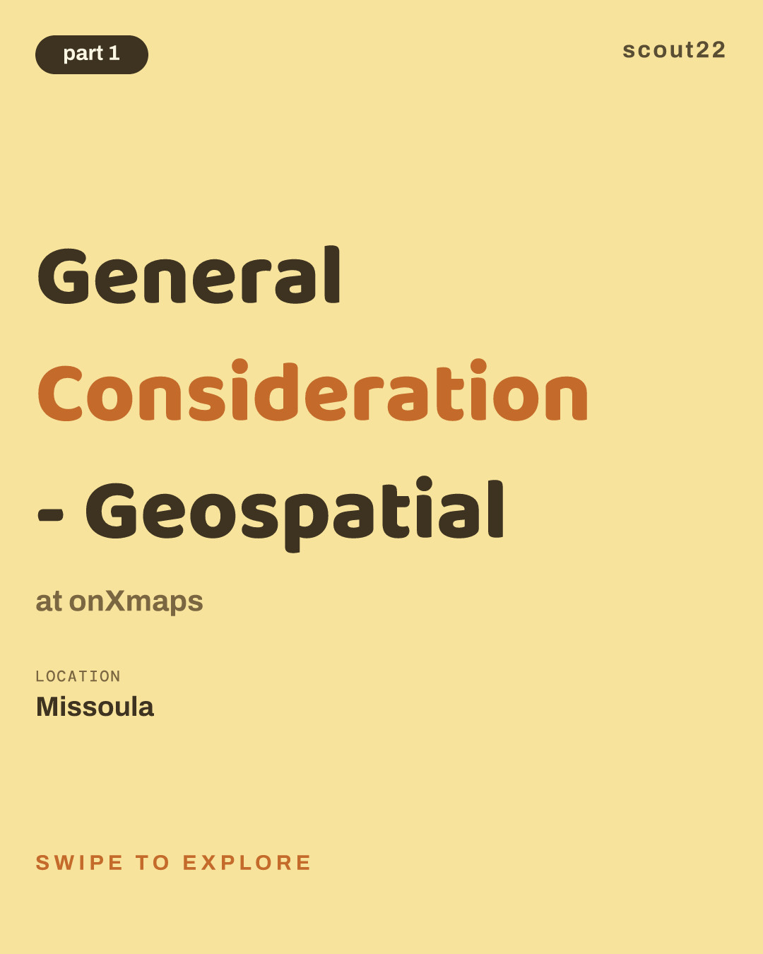 General Consideration - Geospatial at onXmaps