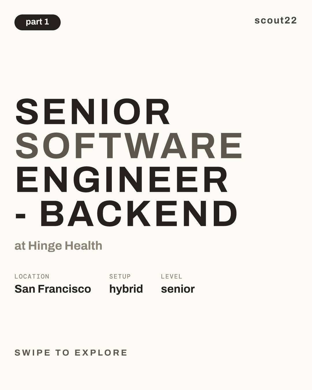 Senior Software Engineer - Backend at Hinge Health