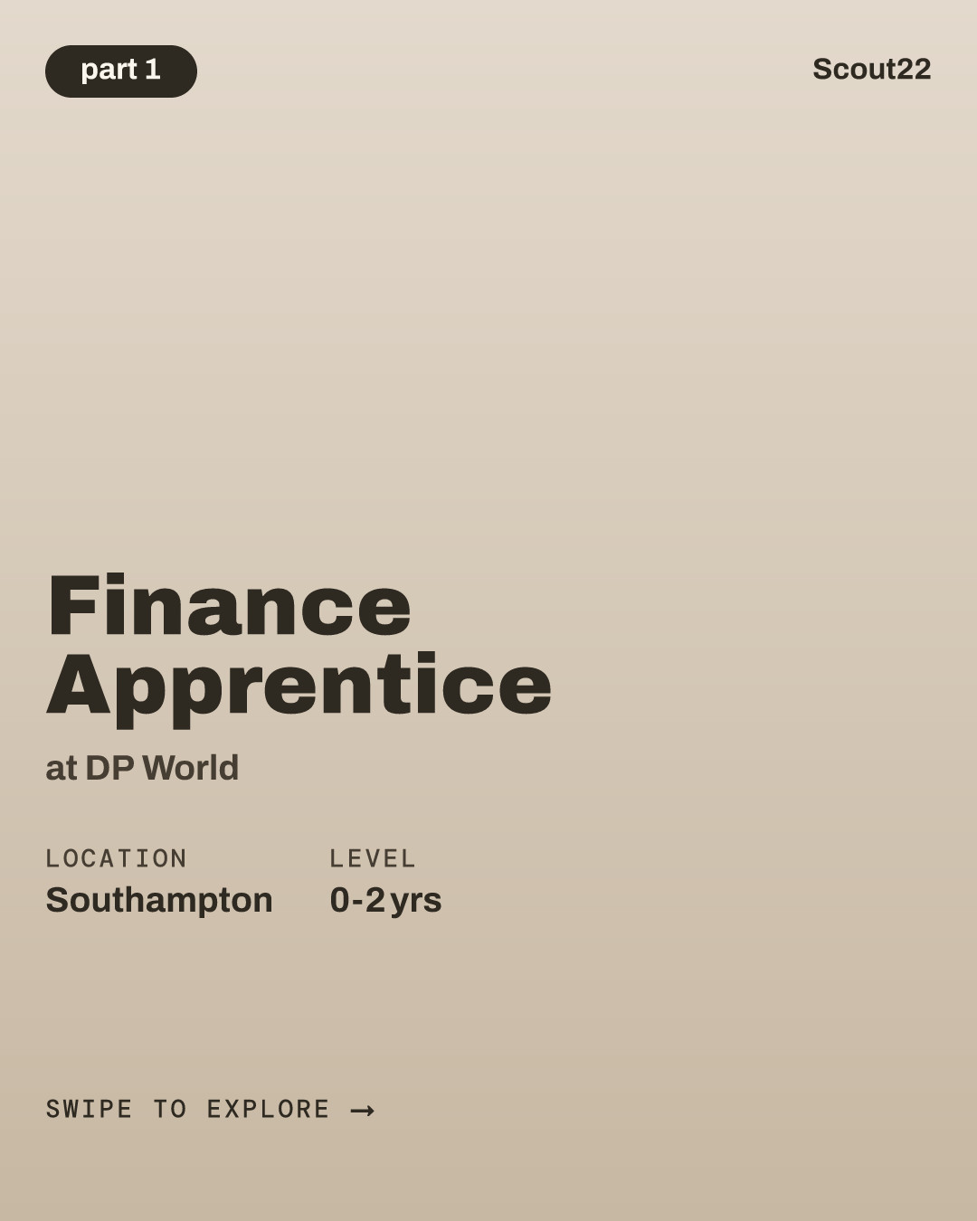Finance Apprentice at DP World