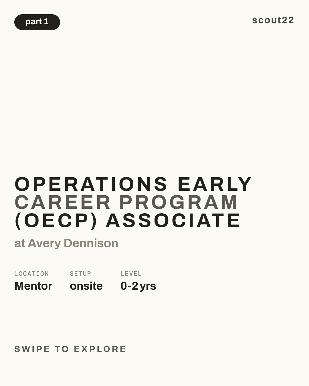 Operations Early Career Program (OECP)  Associate at Avery Dennison