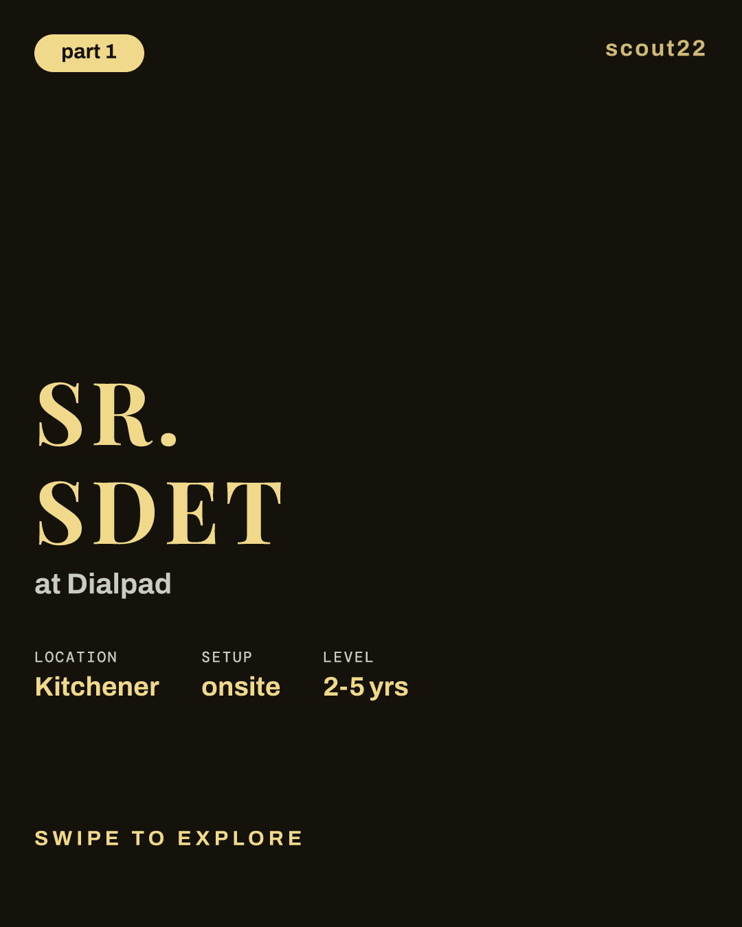 Sr. SDET at Dialpad