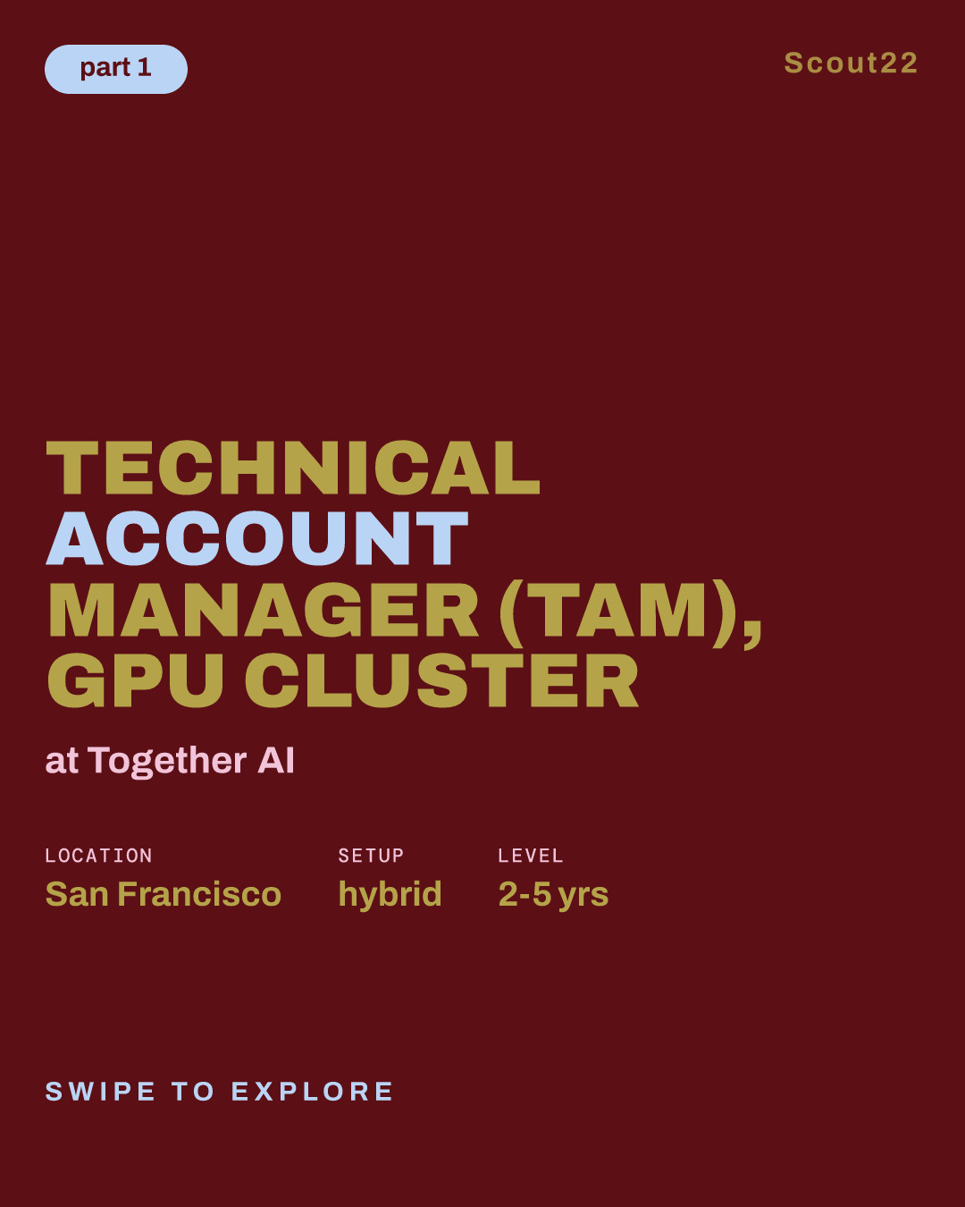 Technical Account Manager (TAM), GPU Cluster at Together AI