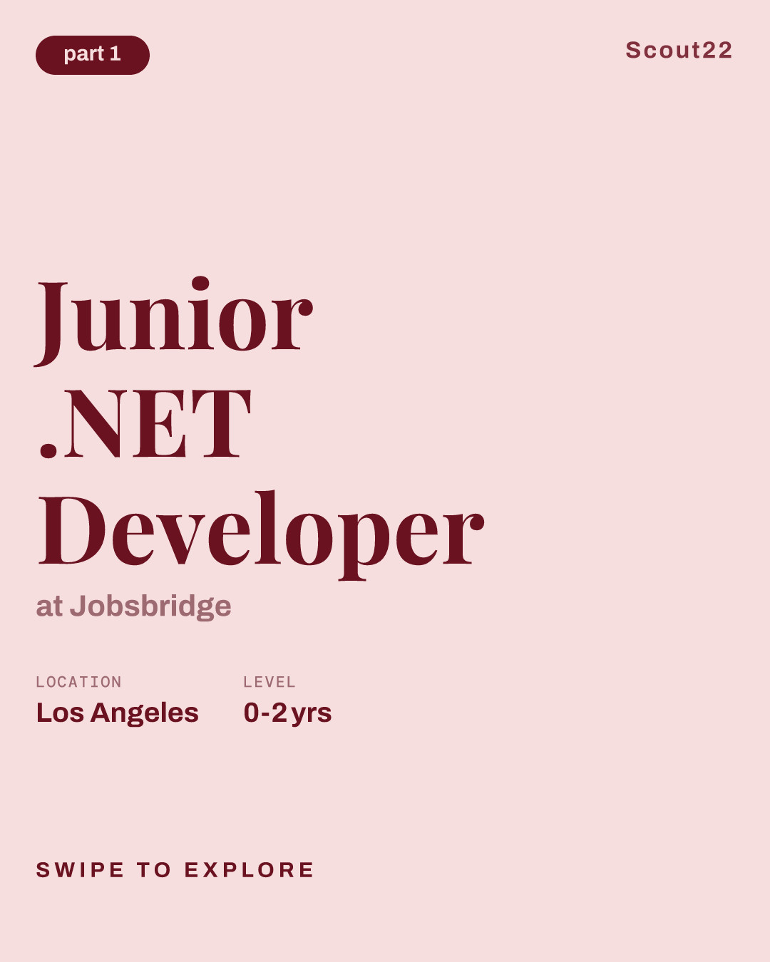 Junior .NET Developer at Jobsbridge
