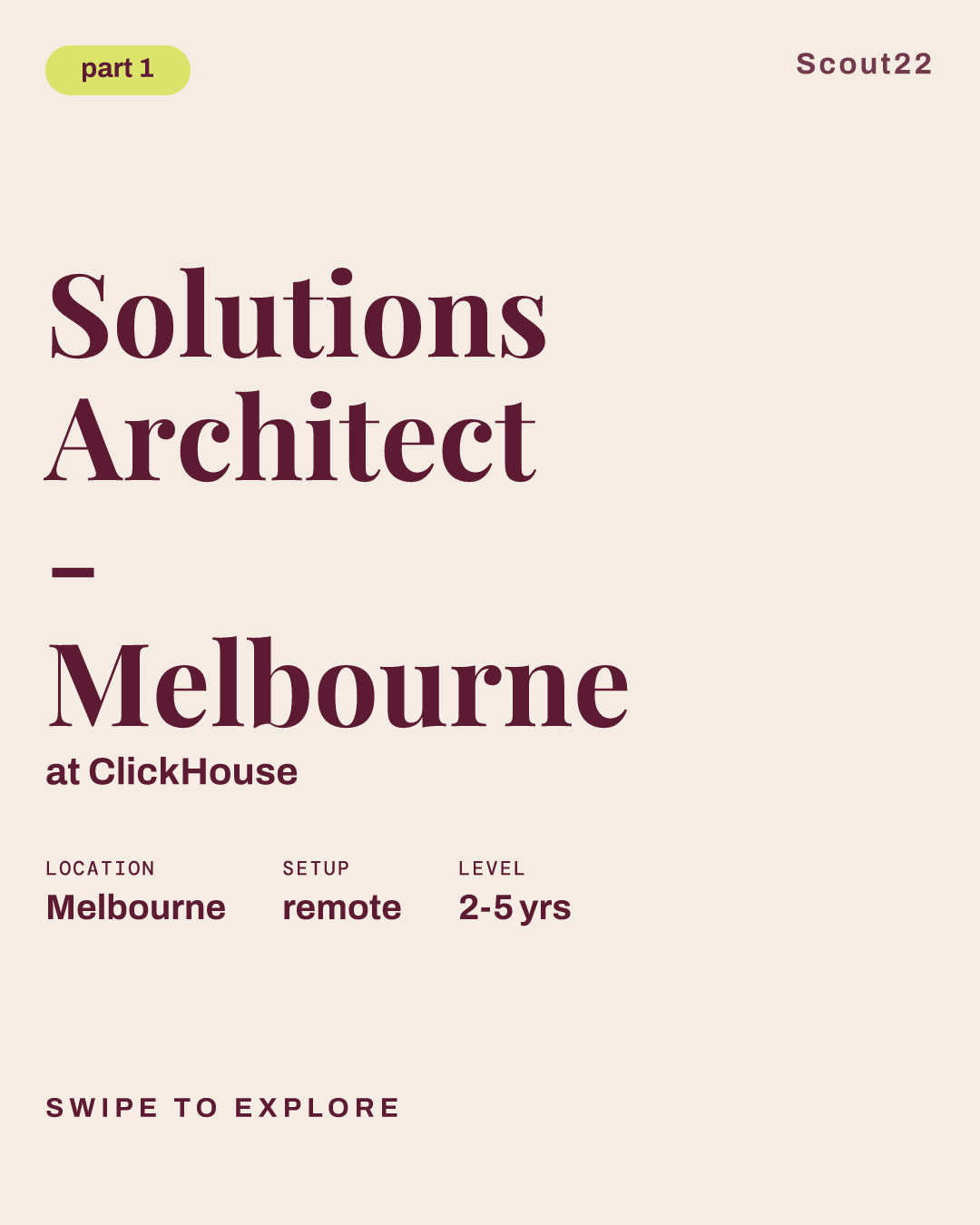 Solutions Architect - Melbourne at ClickHouse