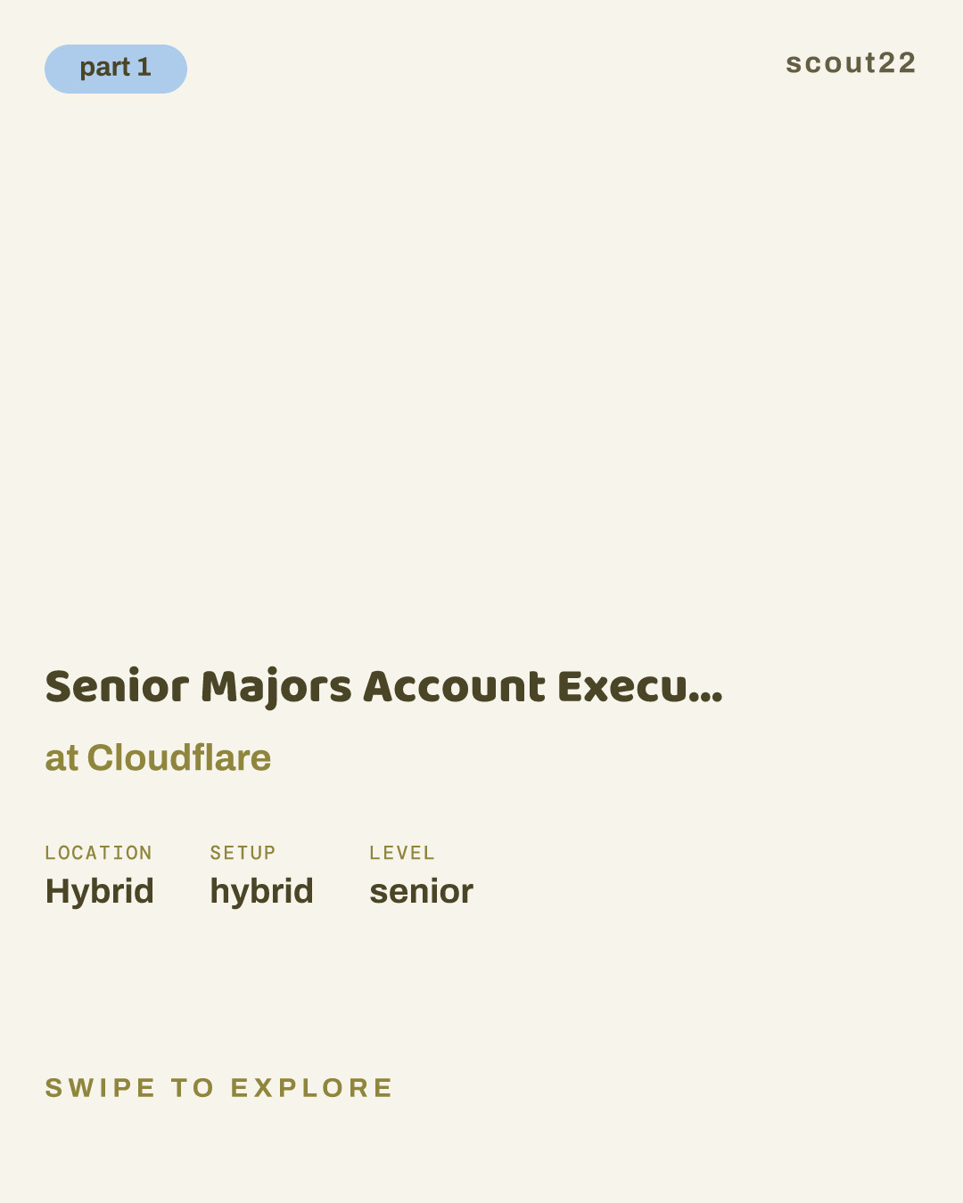 Senior Majors Account Executive - San Francisco, Bay Area at Cloudflare