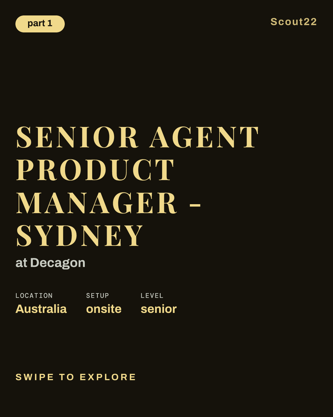 Senior Agent Product Manager - Sydney at Decagon