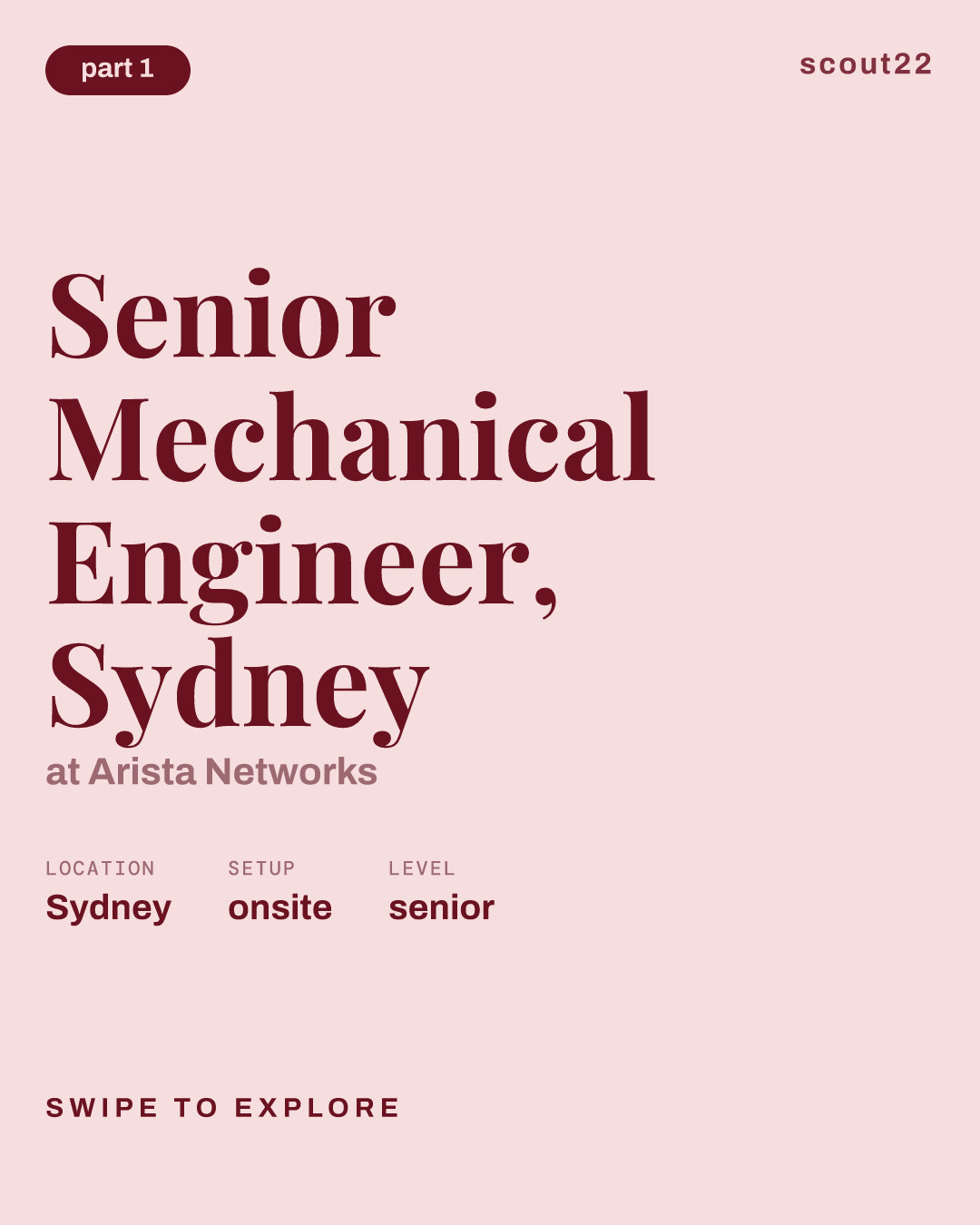 Senior Mechanical Engineer, Sydney at Arista Networks