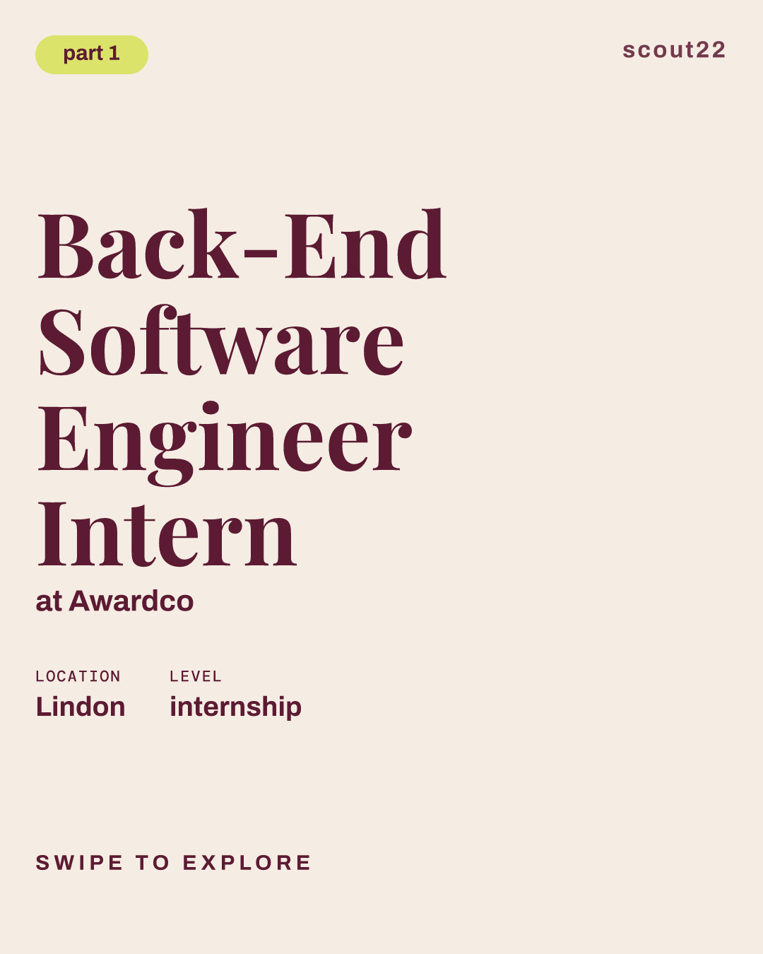 Back-End Software Engineer Intern at Awardco