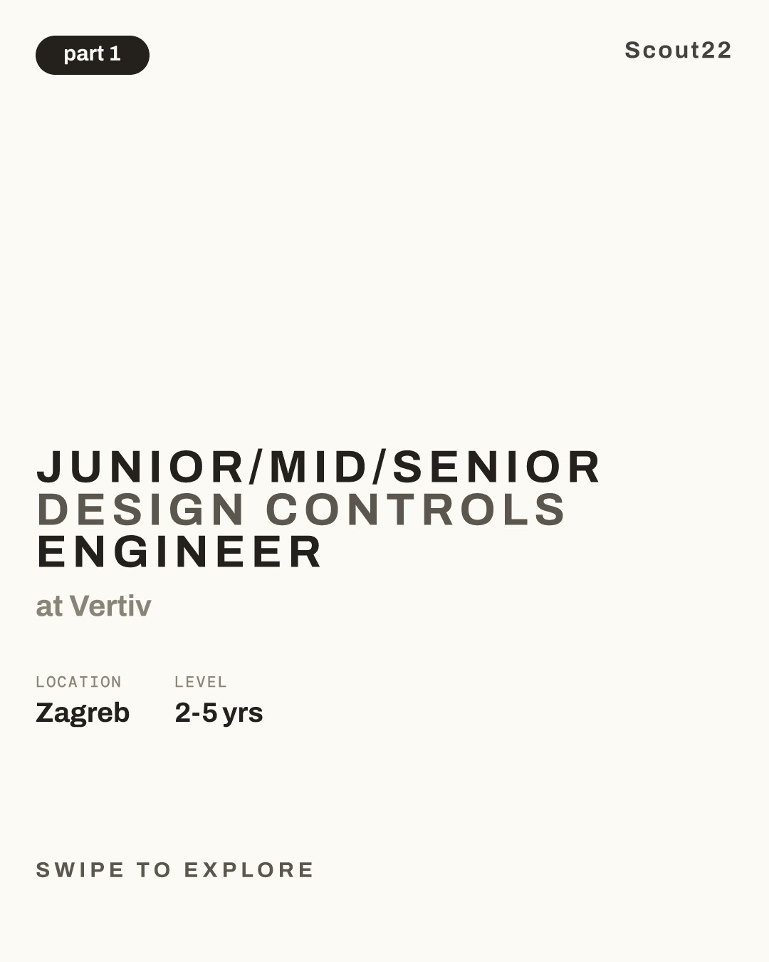 Junior/Mid/Senior Design Controls Engineer at Vertiv