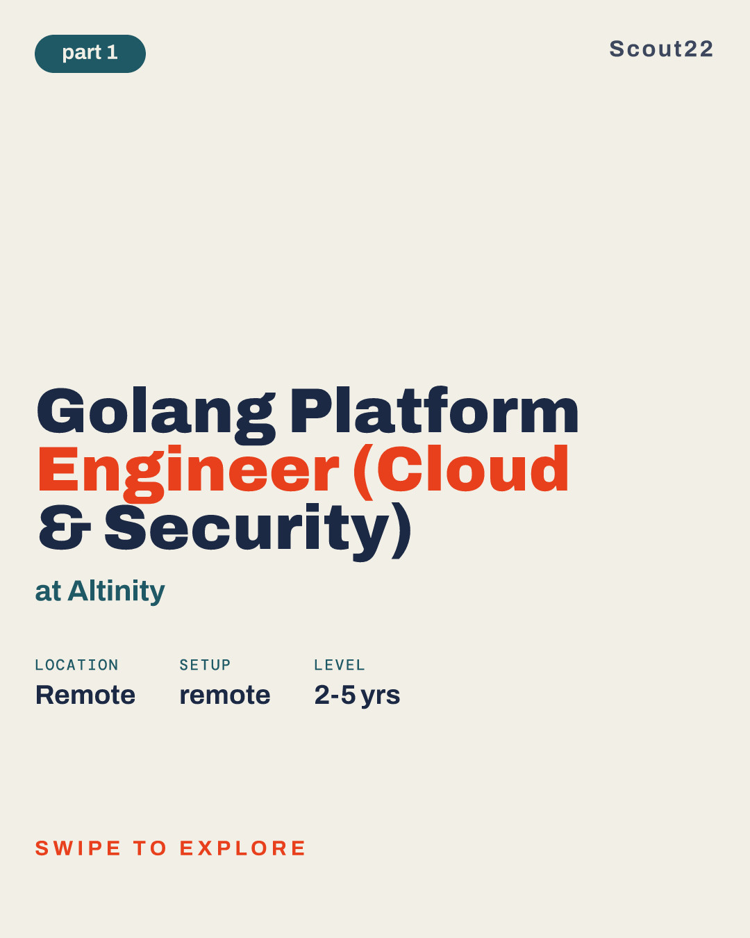 Golang Platform Engineer (Cloud & Security) at Altinity