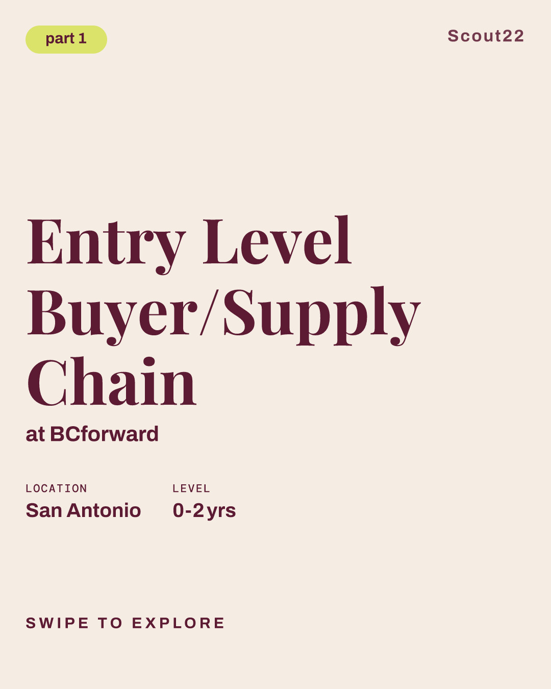 Entry Level Buyer/Supply Chain at BCforward