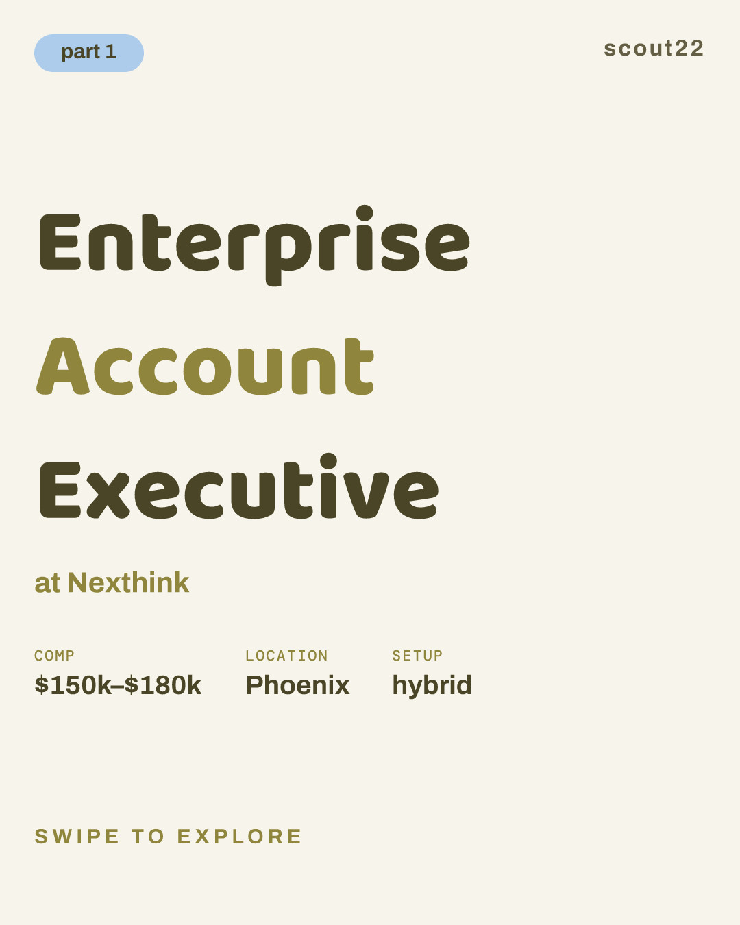 Enterprise Account Executive at Nexthink