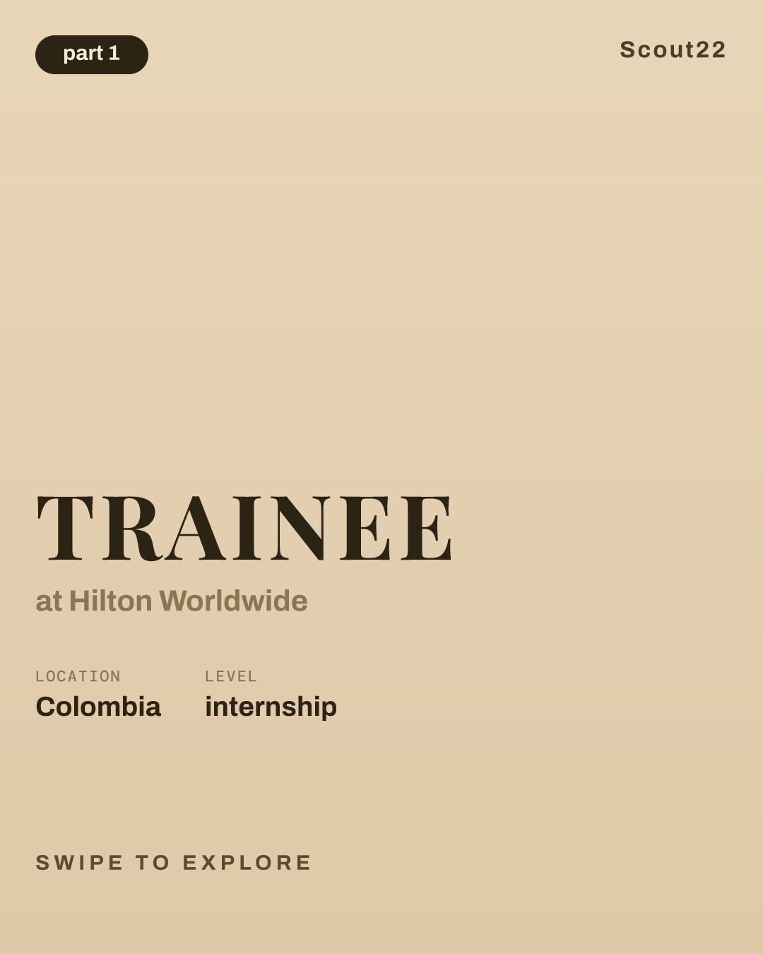 Trainee at Hilton Worldwide
