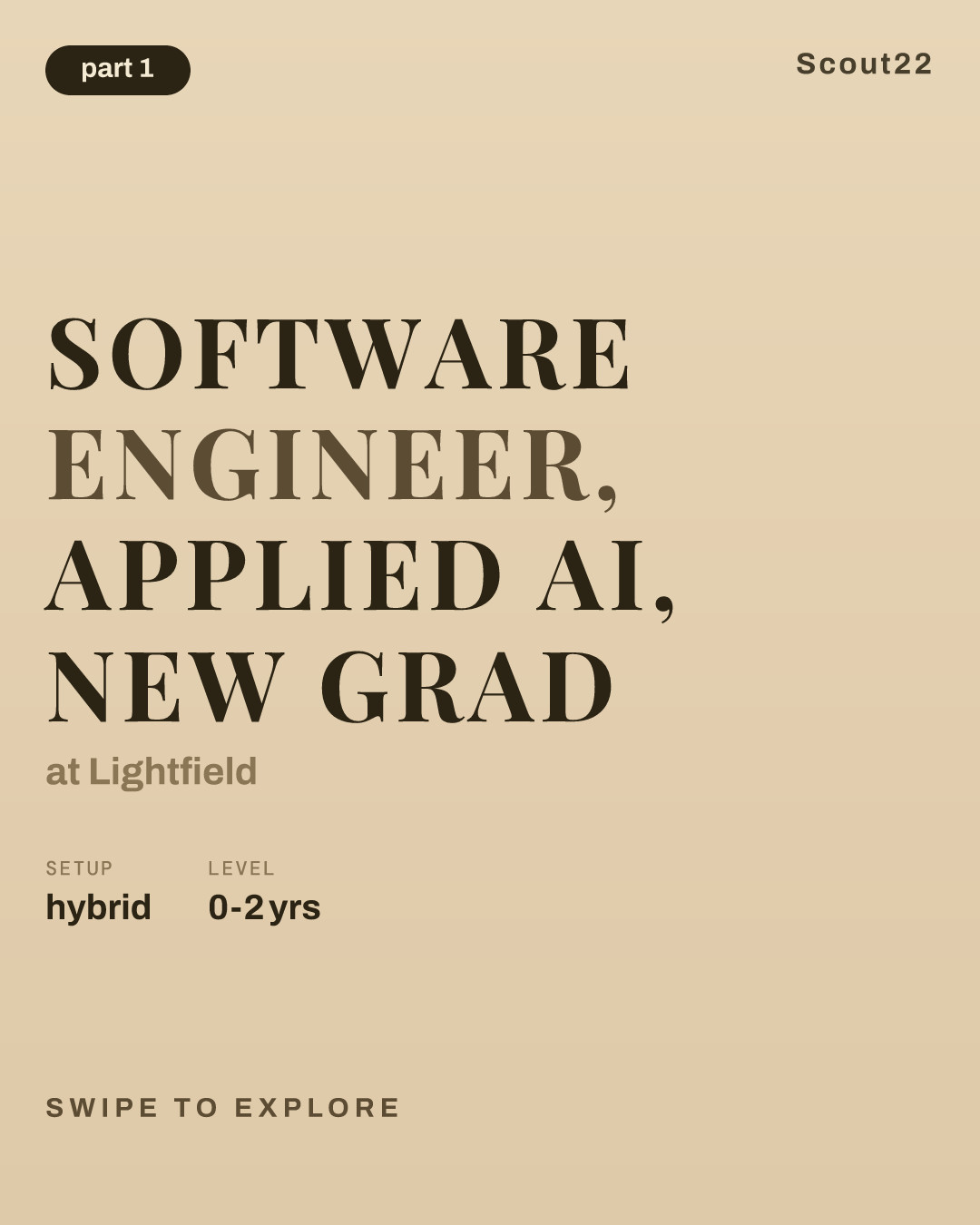 Software Engineer, Applied AI, New Grad at Lightfield