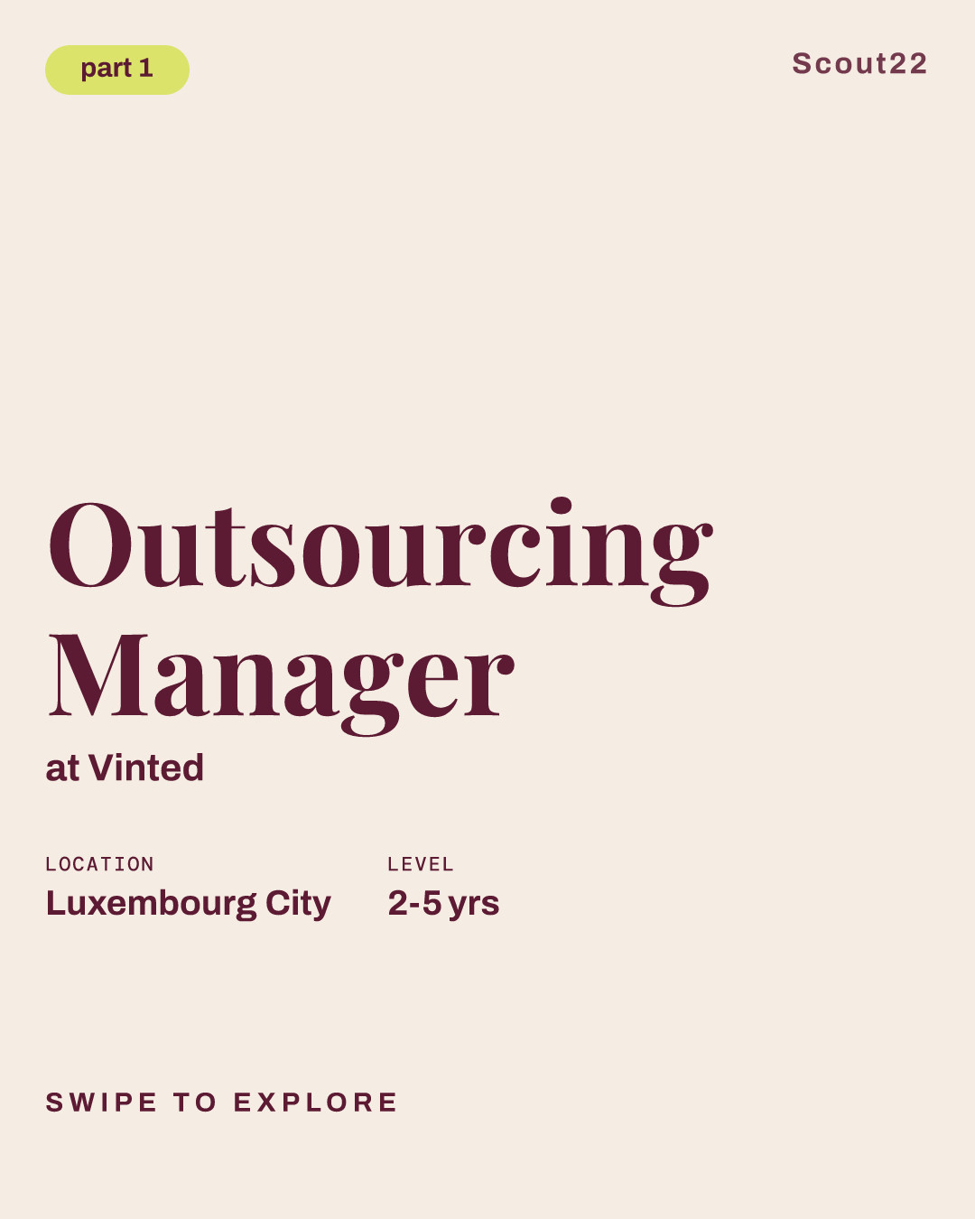 Outsourcing Manager at Vinted