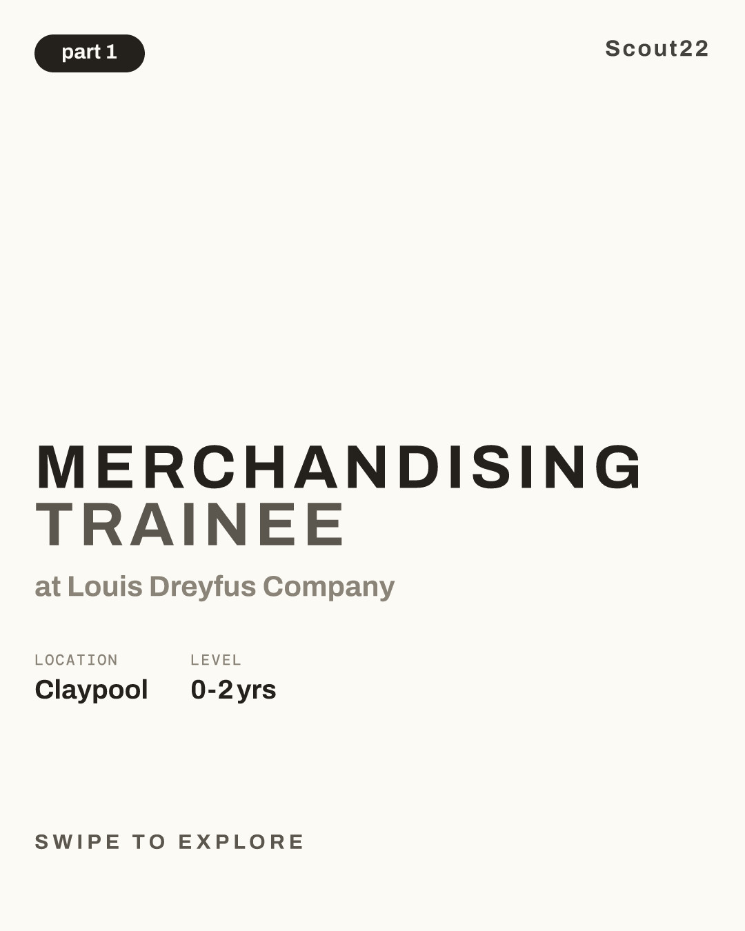Merchandising Trainee at Louis Dreyfus Company