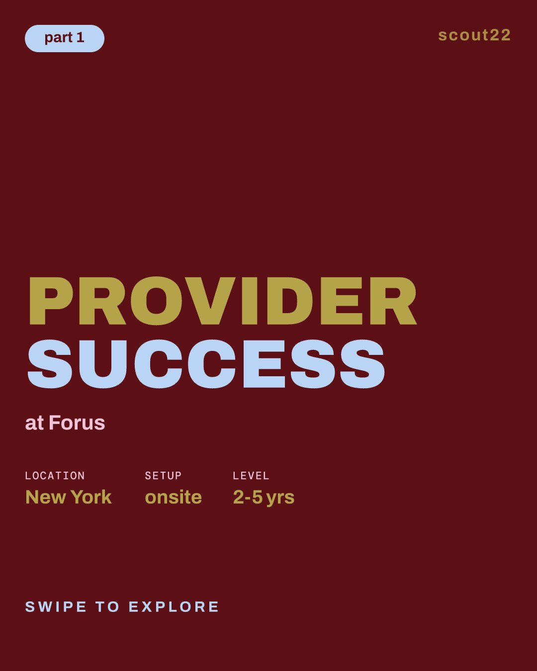 Provider Success at Forus