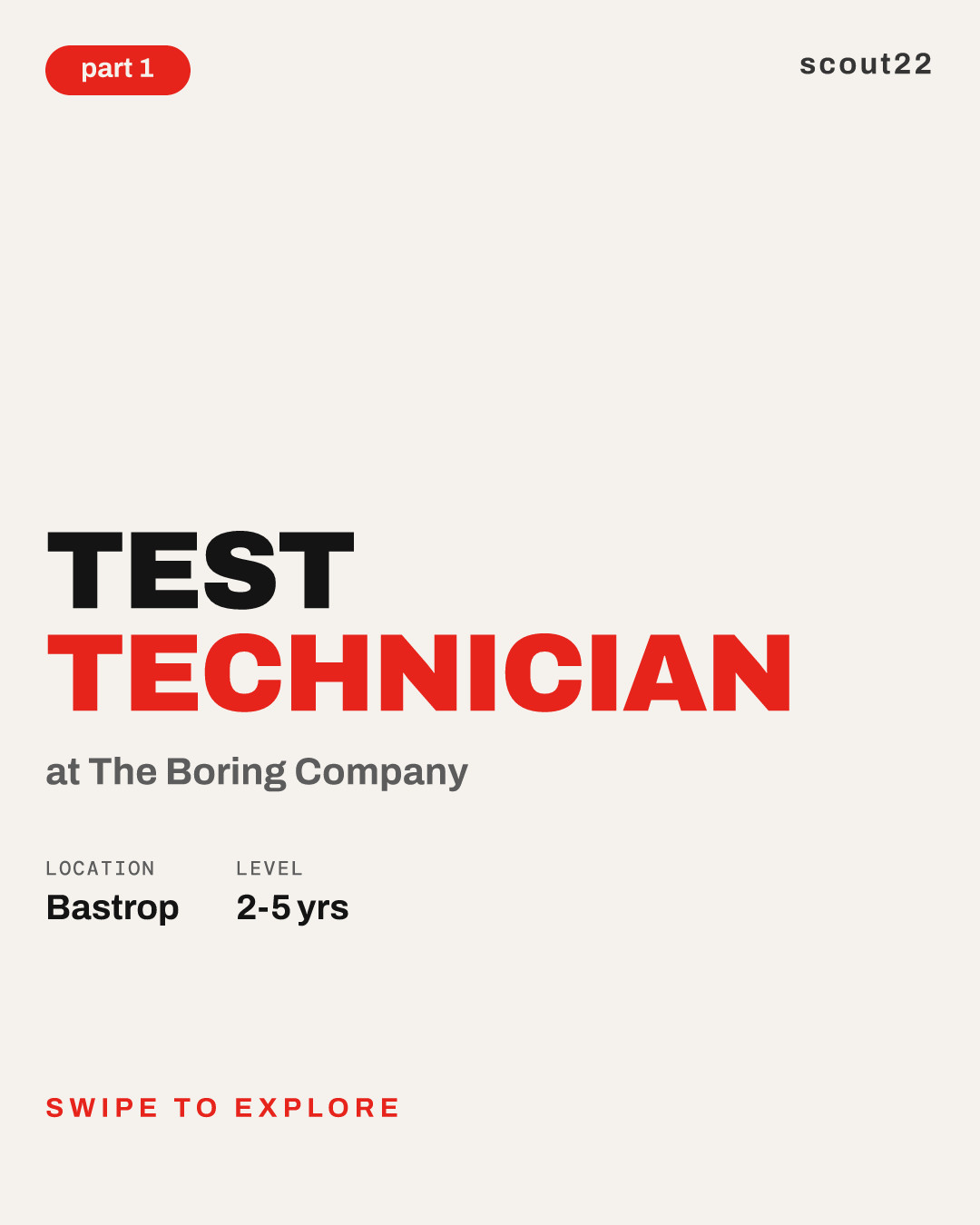 Test Technician at The Boring Company