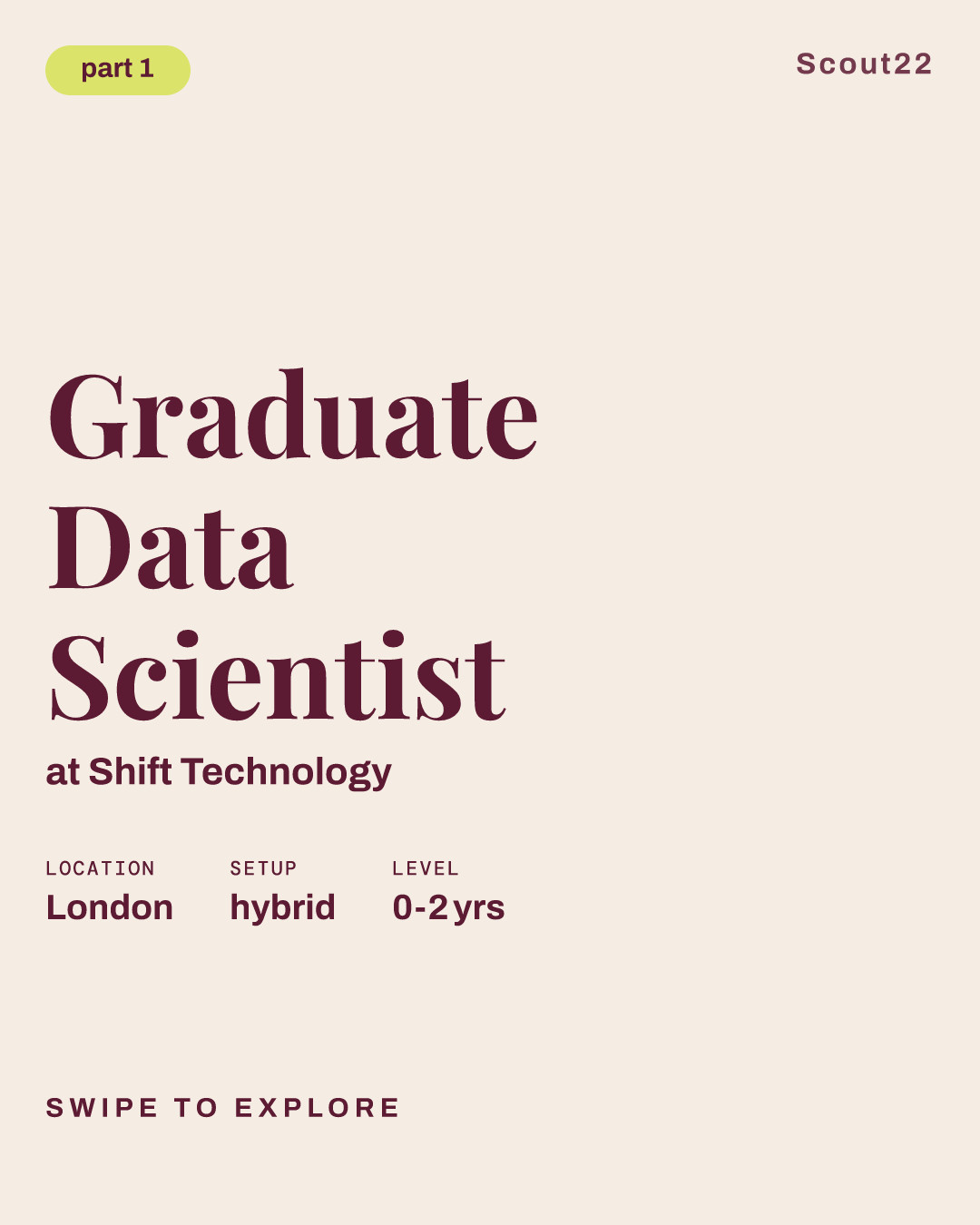 Graduate Data Scientist at Shift Technology