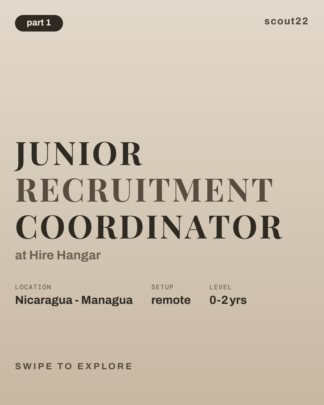 Junior Recruitment Coordinator at Hire Hangar