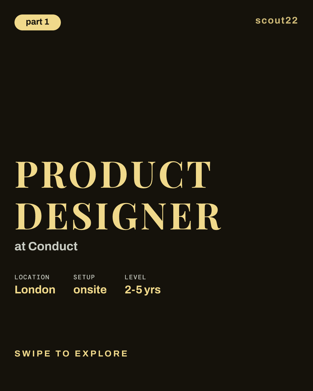 Product Designer at Conduct
