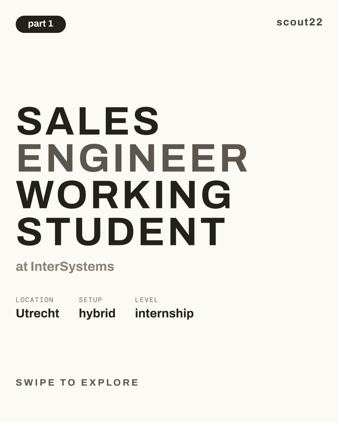 Sales Engineer Working Student at InterSystems