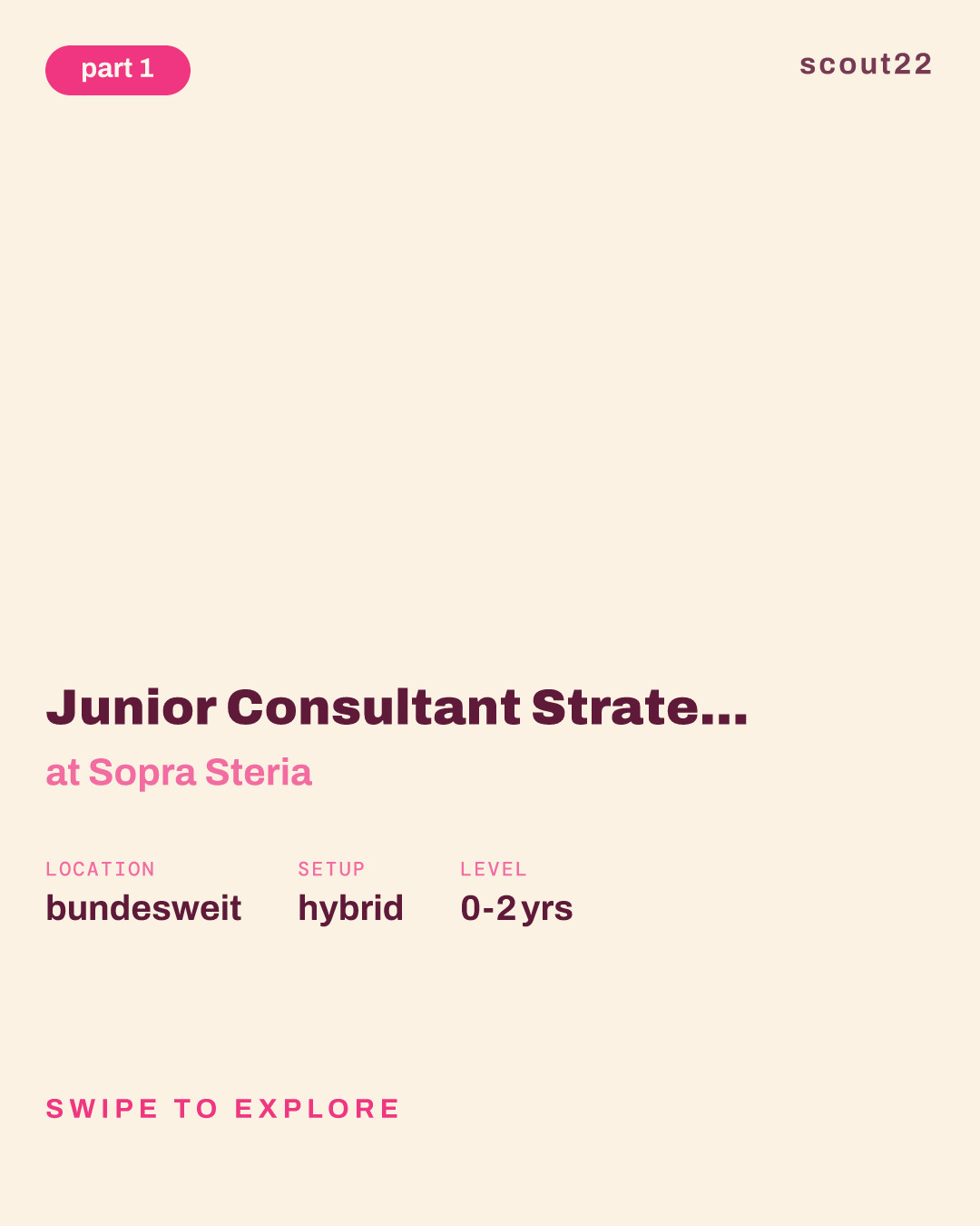 Junior Consultant Strategy Insurance (m/w/d) at Sopra Steria